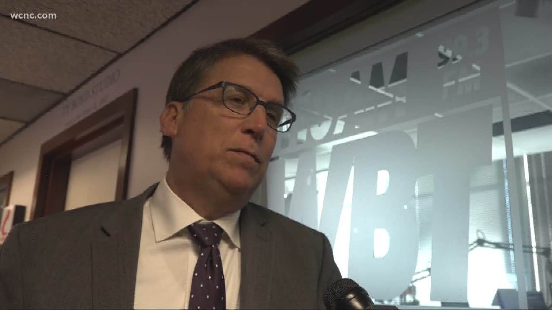 The former governor announced on his radio show that he would not run in the newly open District 9 seat in Congress. McCrory says he's got his eyes on the 2020 governors race or a U.S. Senate seat in 2022.