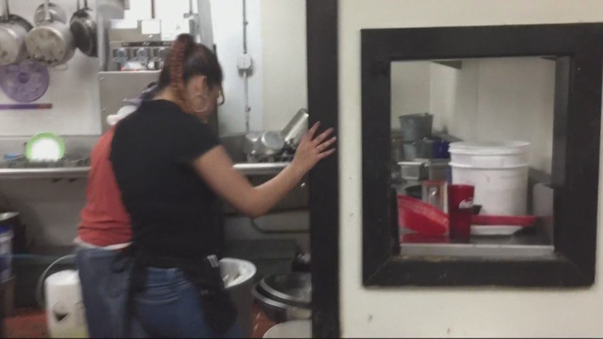 A local restaurant was cited for not having a toilet seat in the women's restroom.