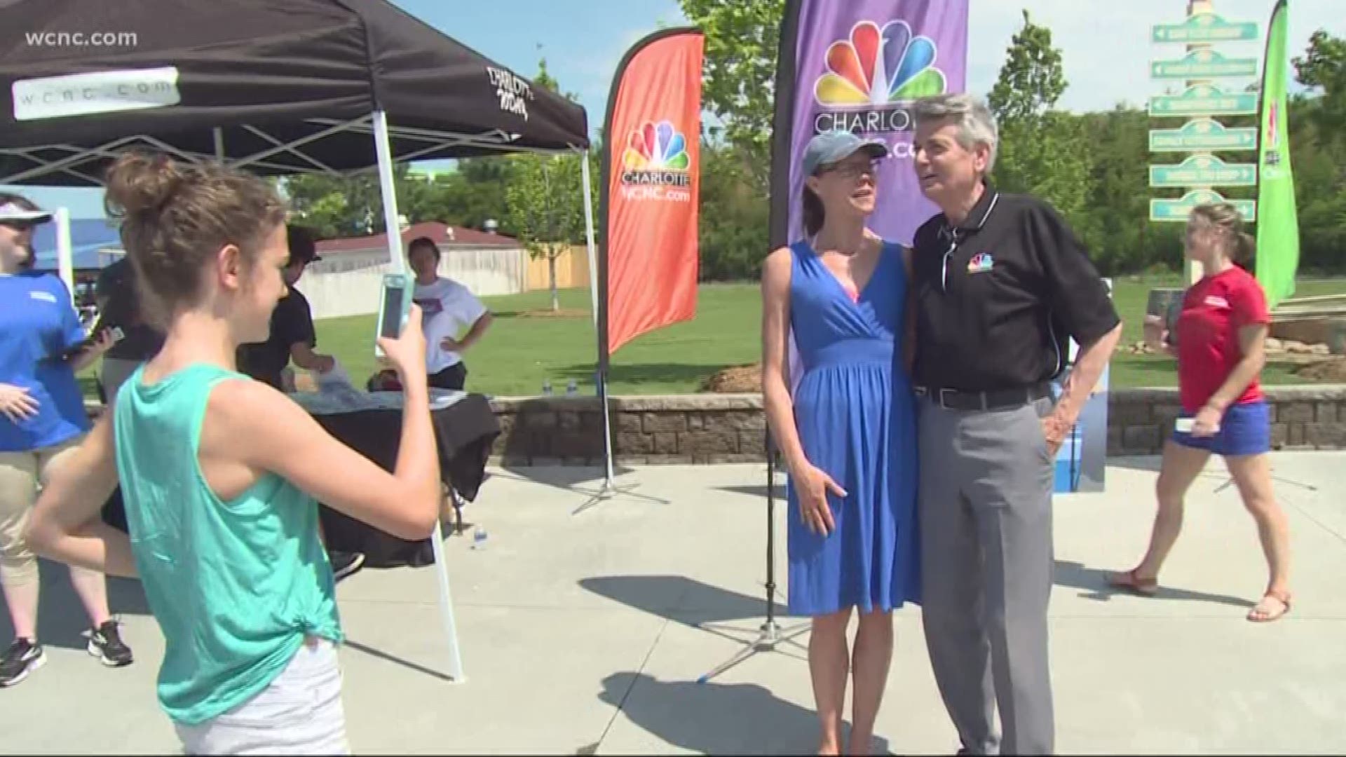 NBC Charlotte's morning crew visited Carowinds' Carolina Harbor water park Saturday afternoon to help open up the park's summer season.