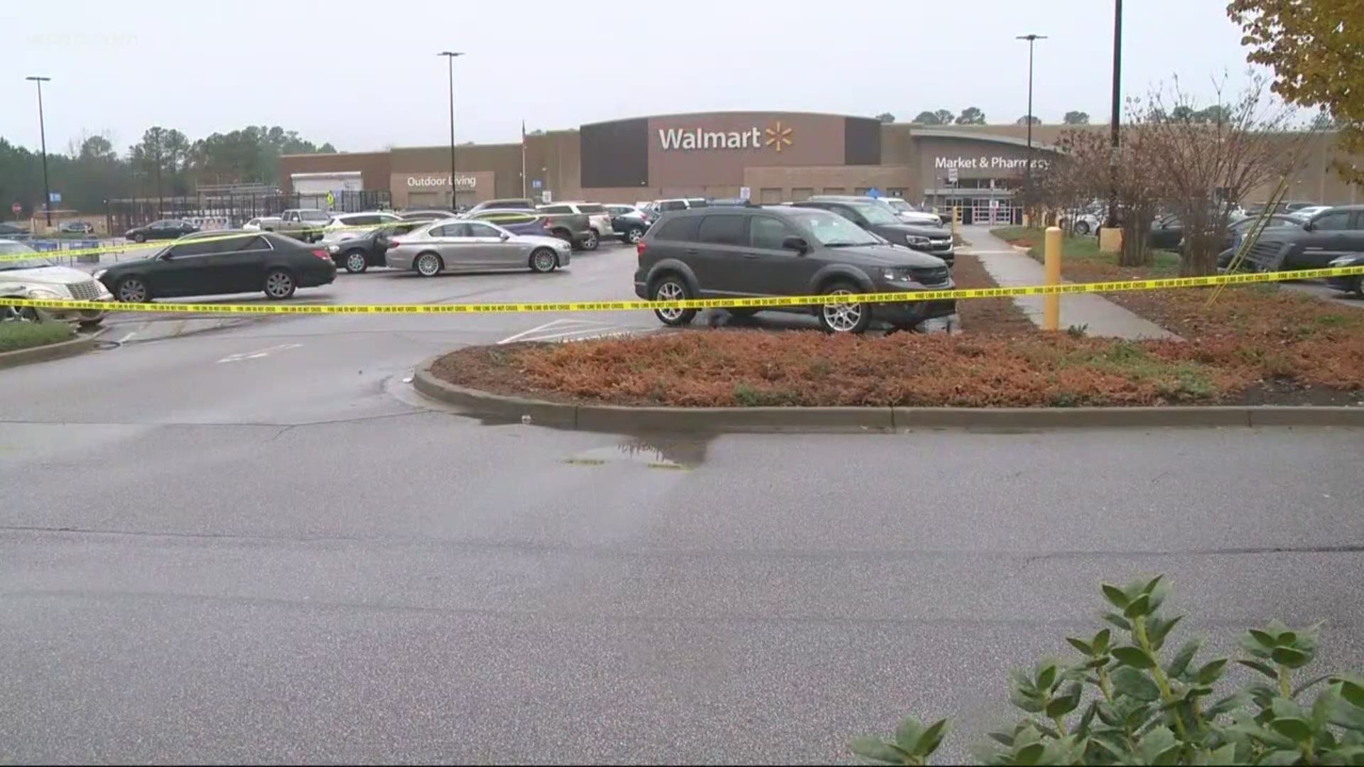 Officials say the officer-involved shooting started after a shoplifting incident inside the Walmart.