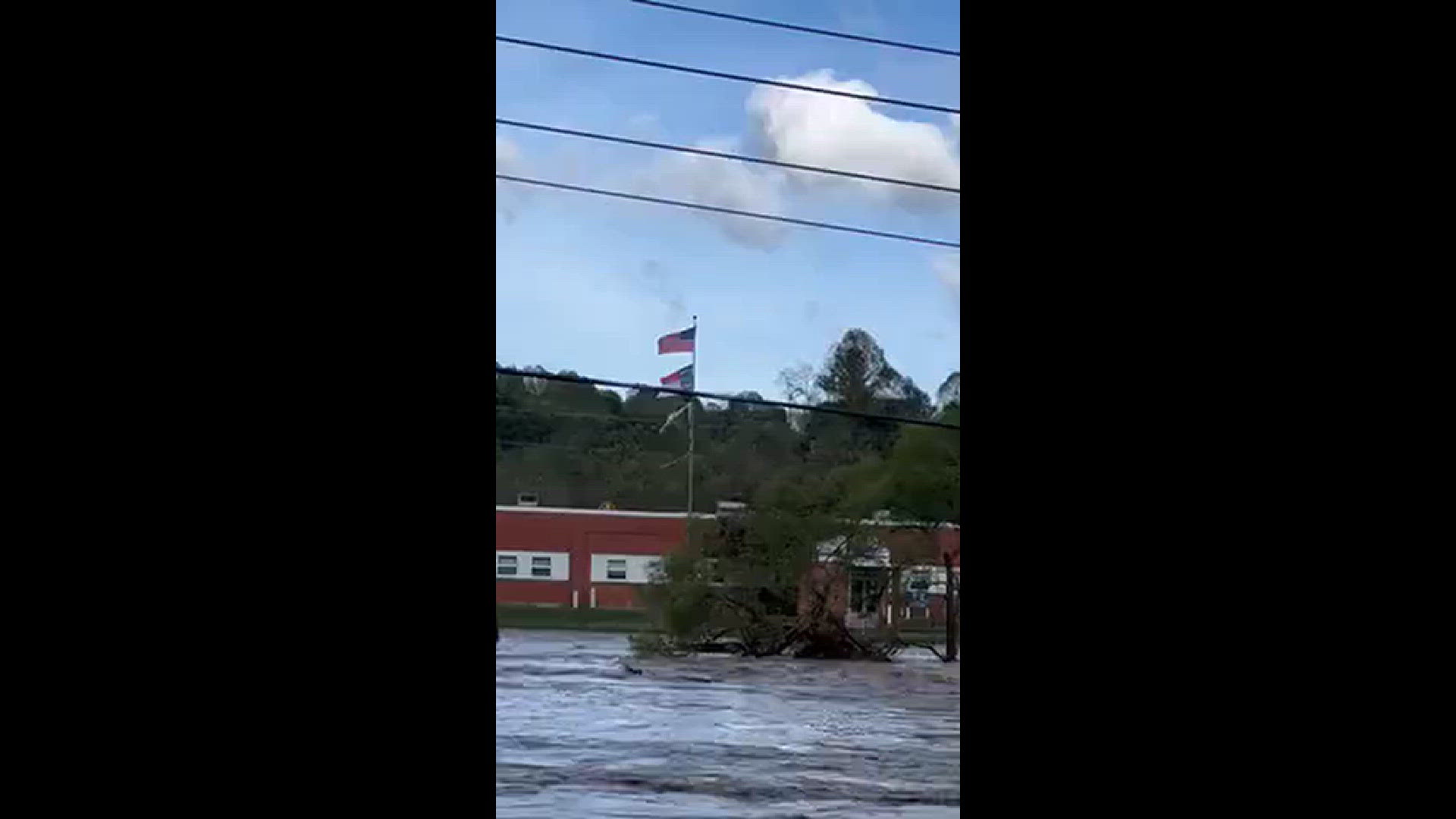 Flooding in the Lansing community in Ashe County, NC.
Credit: Emily Carr