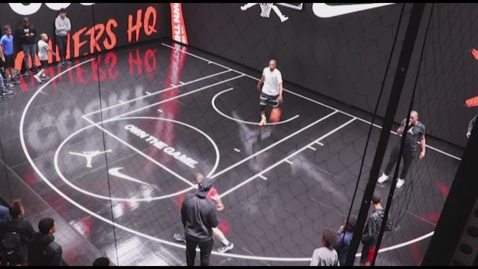 Giant Nike, Jordan pop-up shop in uptown Charlotte ahead of All-Star weekend