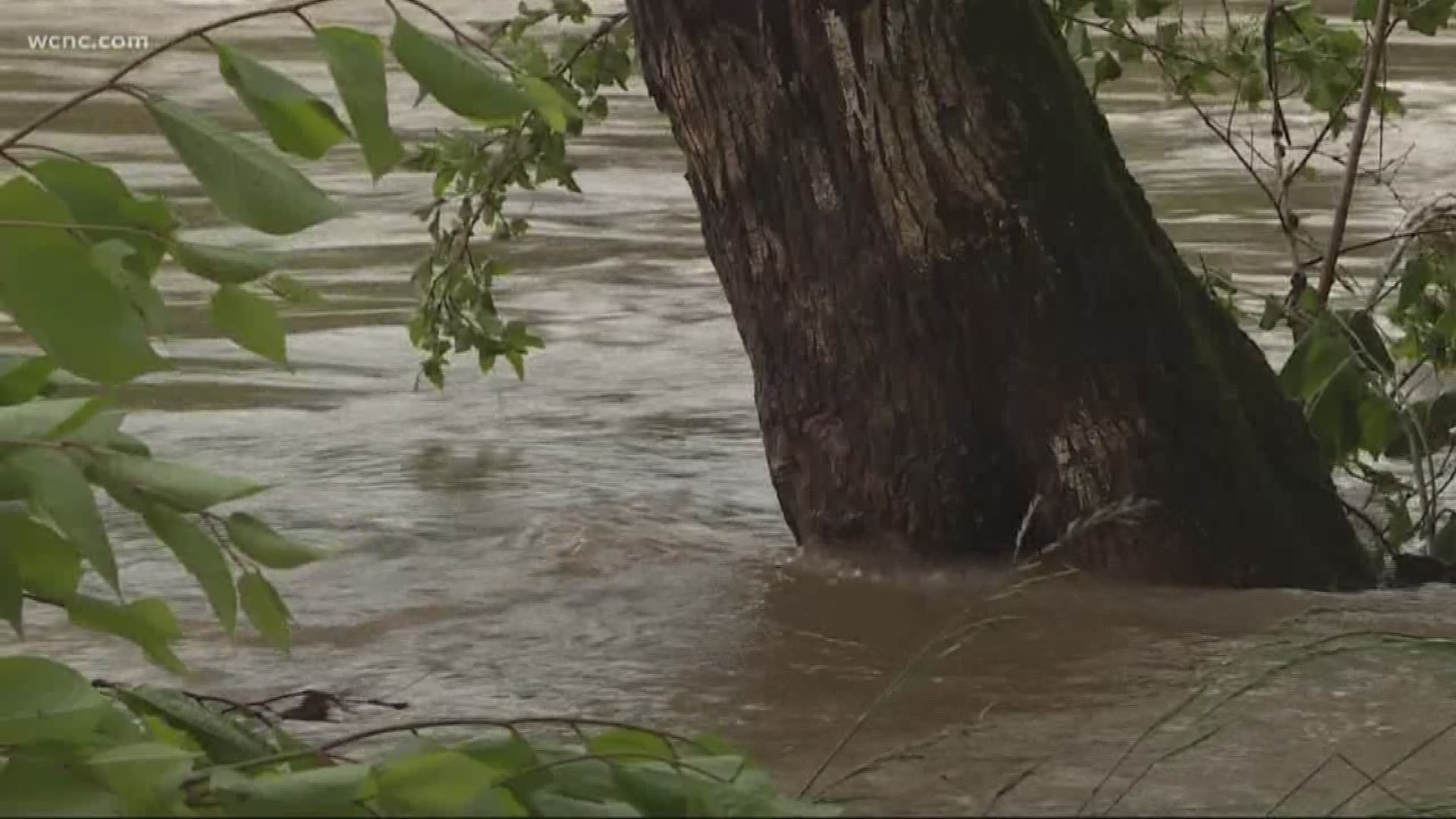 Rivers and lakes in North Carolina's mountain counties are still swollen from inches of rain we've seen recently.
