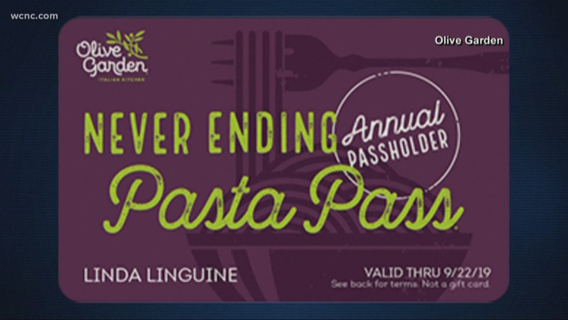 Olive Garden's Never Ending Pasta Pass is back