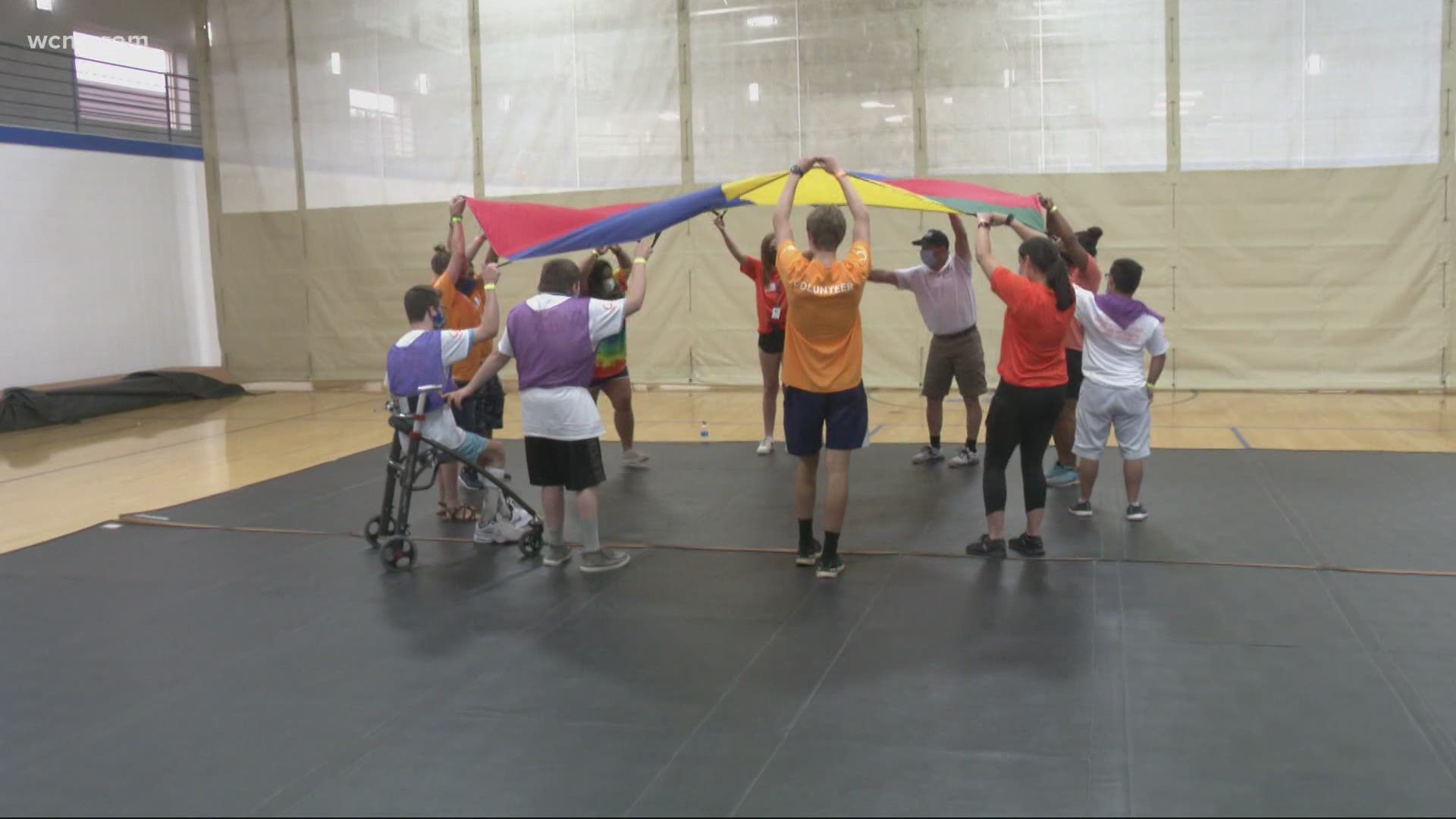Special Olympians are back for a weeklong camp featuring a variety of activities.