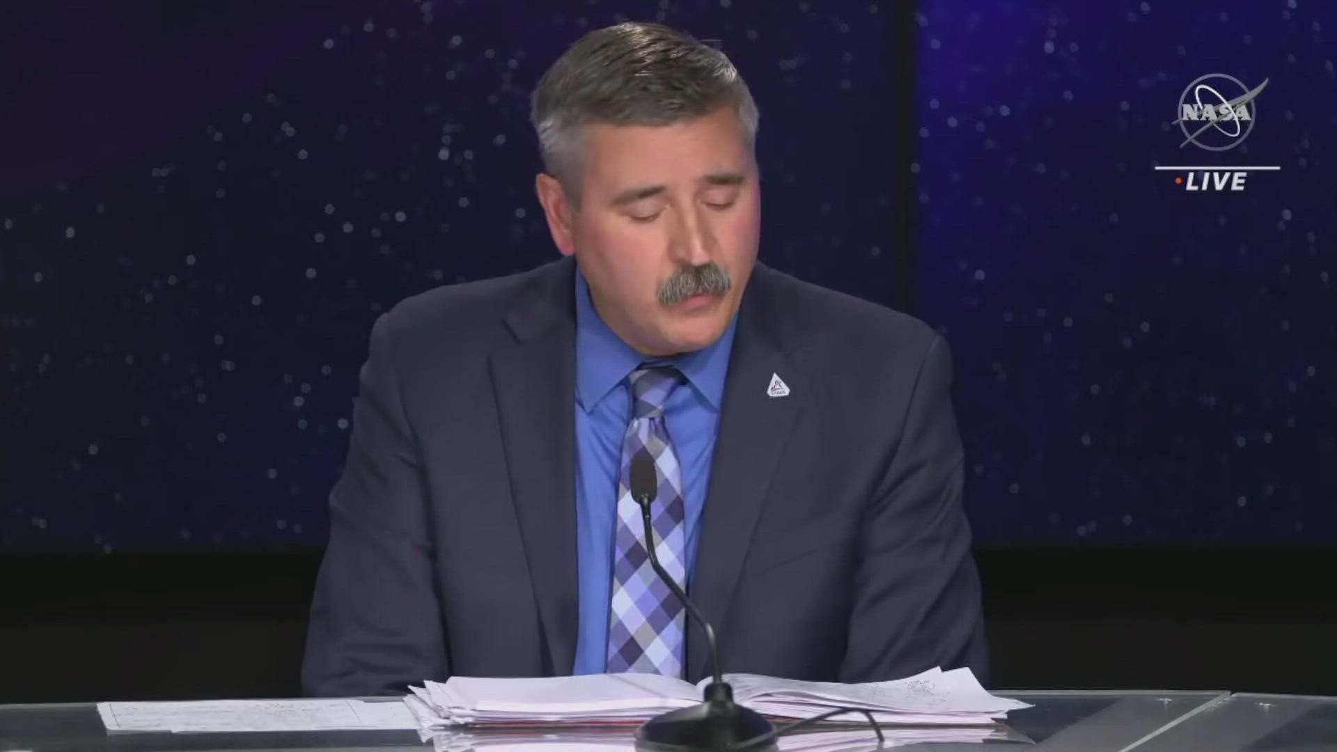 Mission Manager Mike Sarafin detailed the "dynamic 48 hours" before the Artemis launch window Monday.