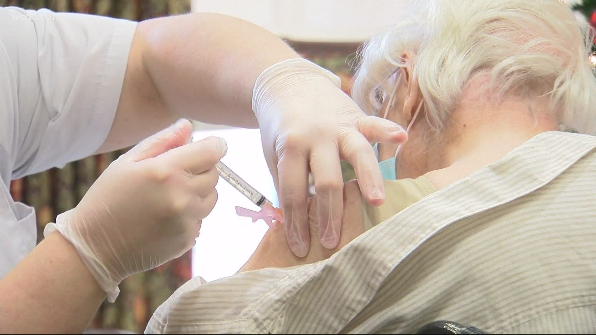 People age 75 and older will be able to get their first dose of the Pfizer COVID-19 vaccine in 4 counties Wednesday, including Mecklenburg.