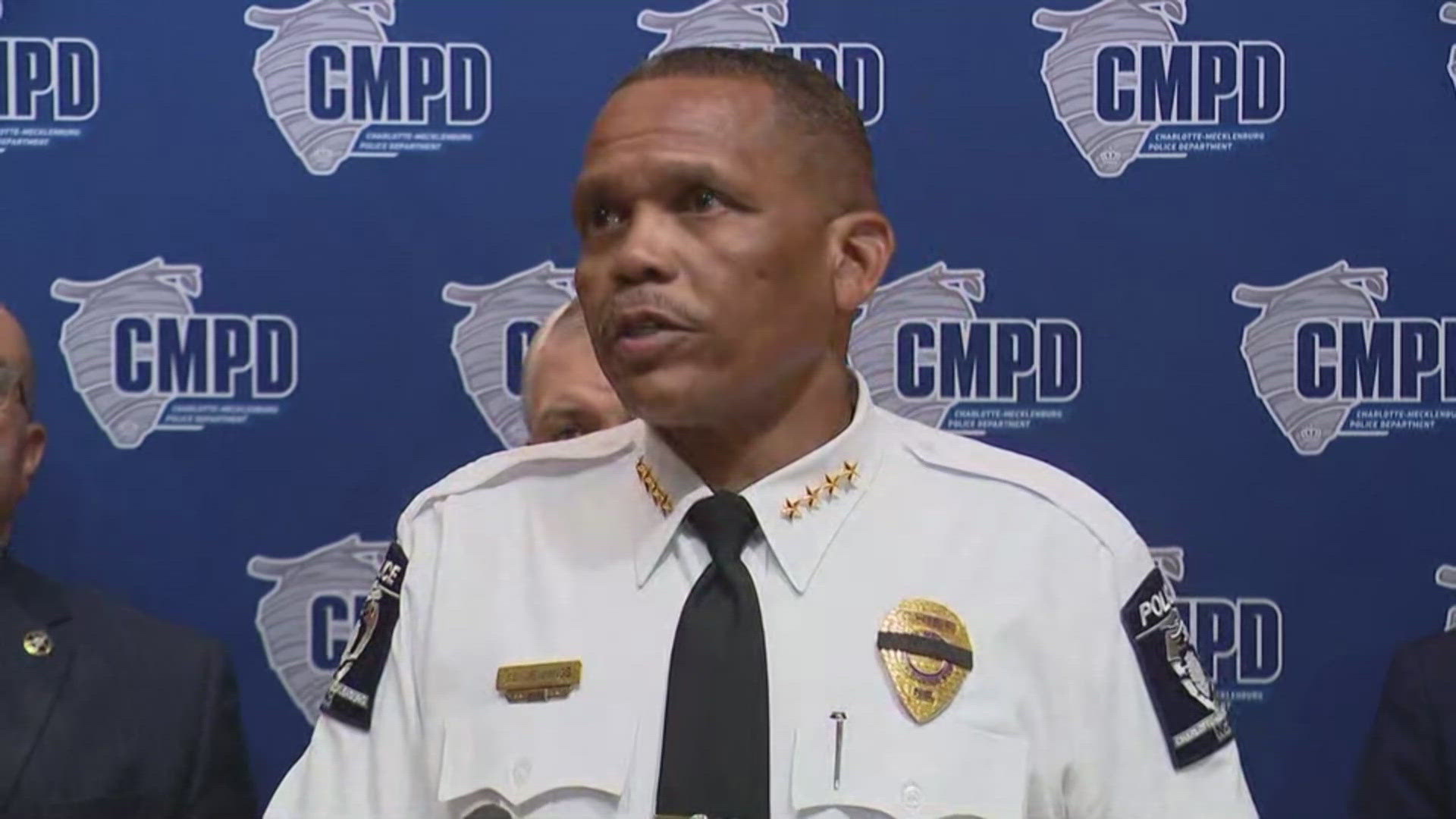CMPD Chief Johnny Jennings discusses where the suspect in a deadly Charlotte shooting was hiding and why police thought there may have been a second shooter.