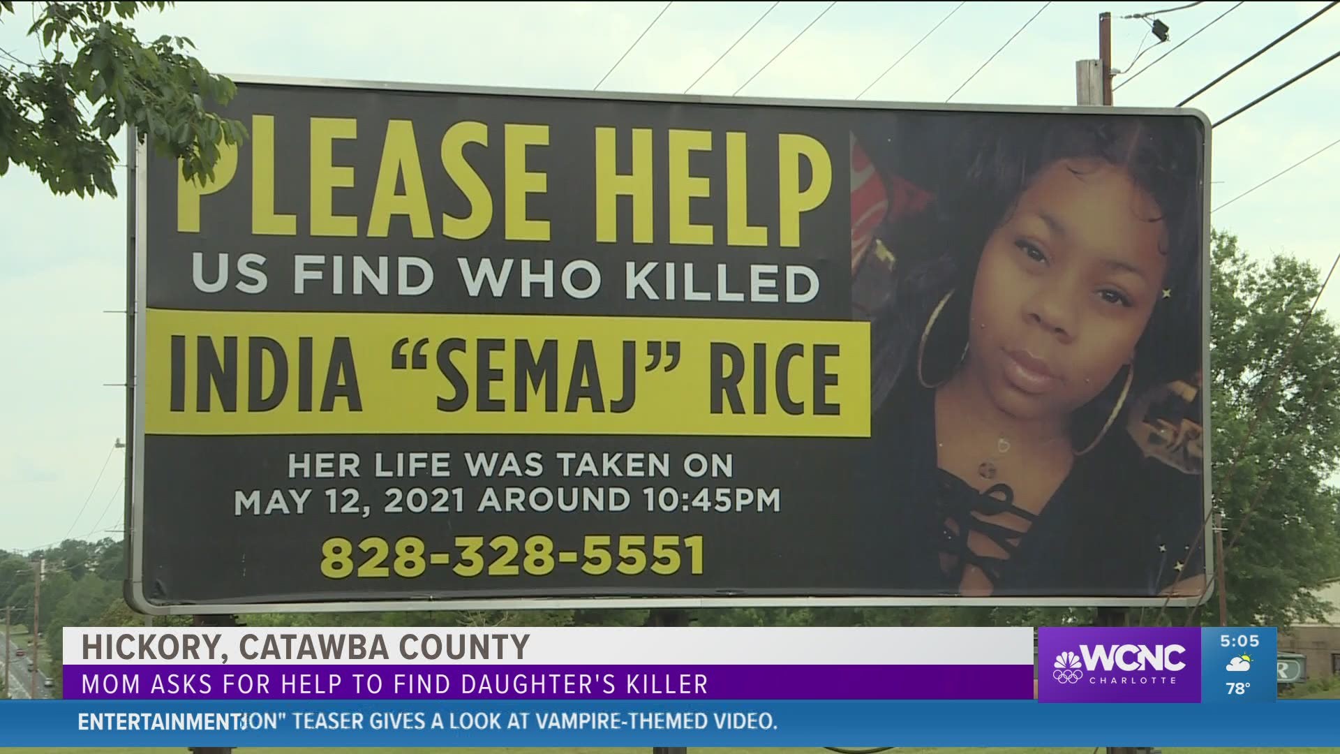 India Rice, 27, was killed in a drive-by shooting in May.