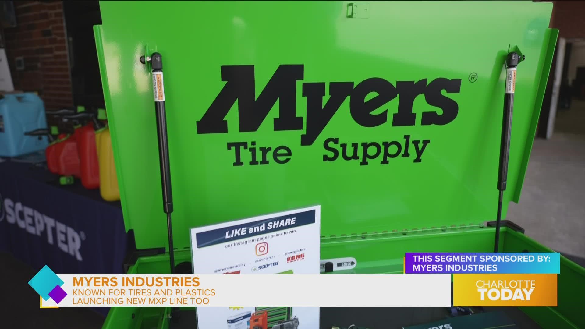 MXP toolboxes , Scepter and Kong coolers are just a few of Myers Industries products