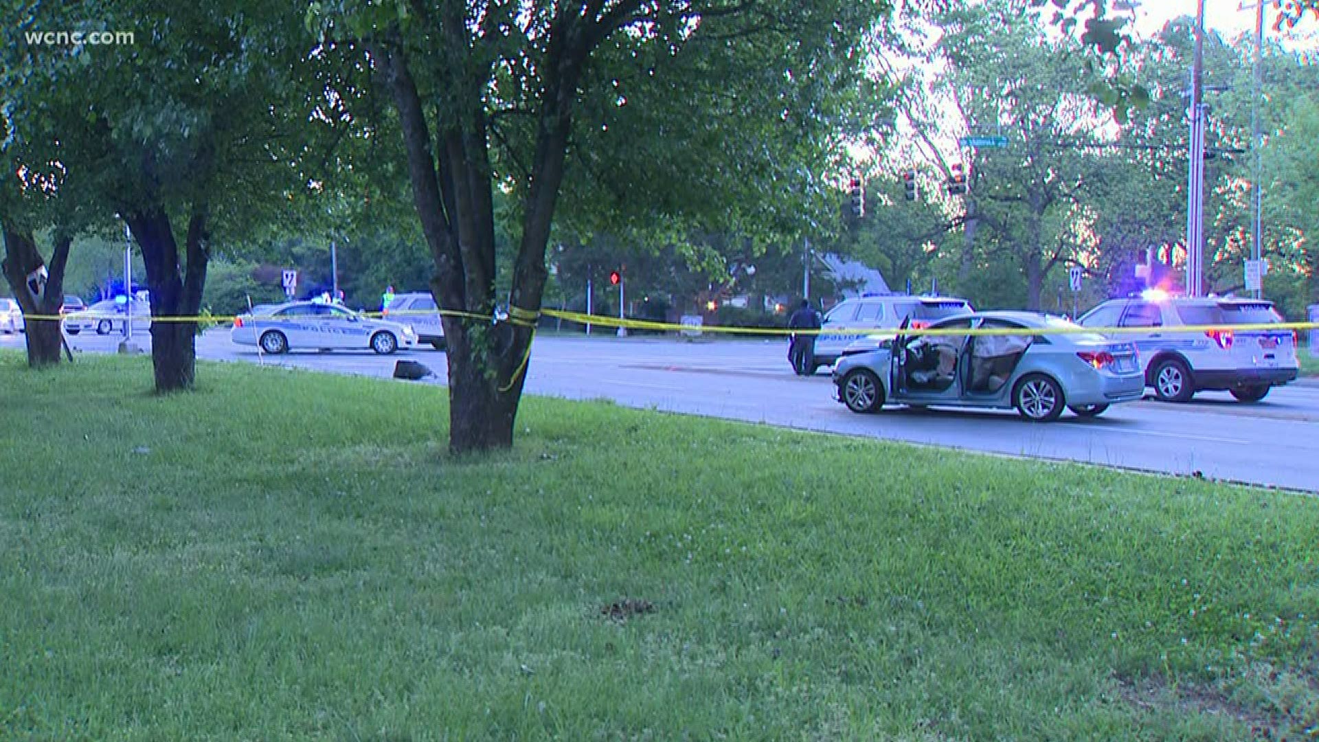 A serious crash shut down the intersection of Shamrock Drive and North Sharon Amity Road early Friday.