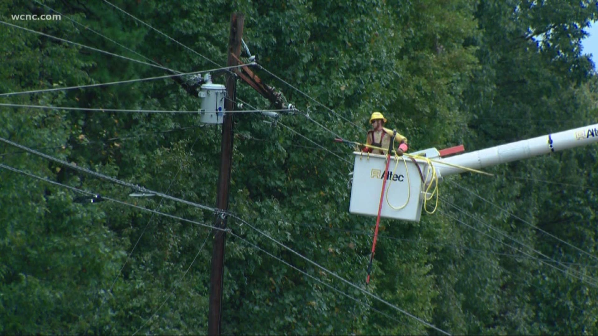 Crews are working through the night to restore power to homes as quickly as possible.