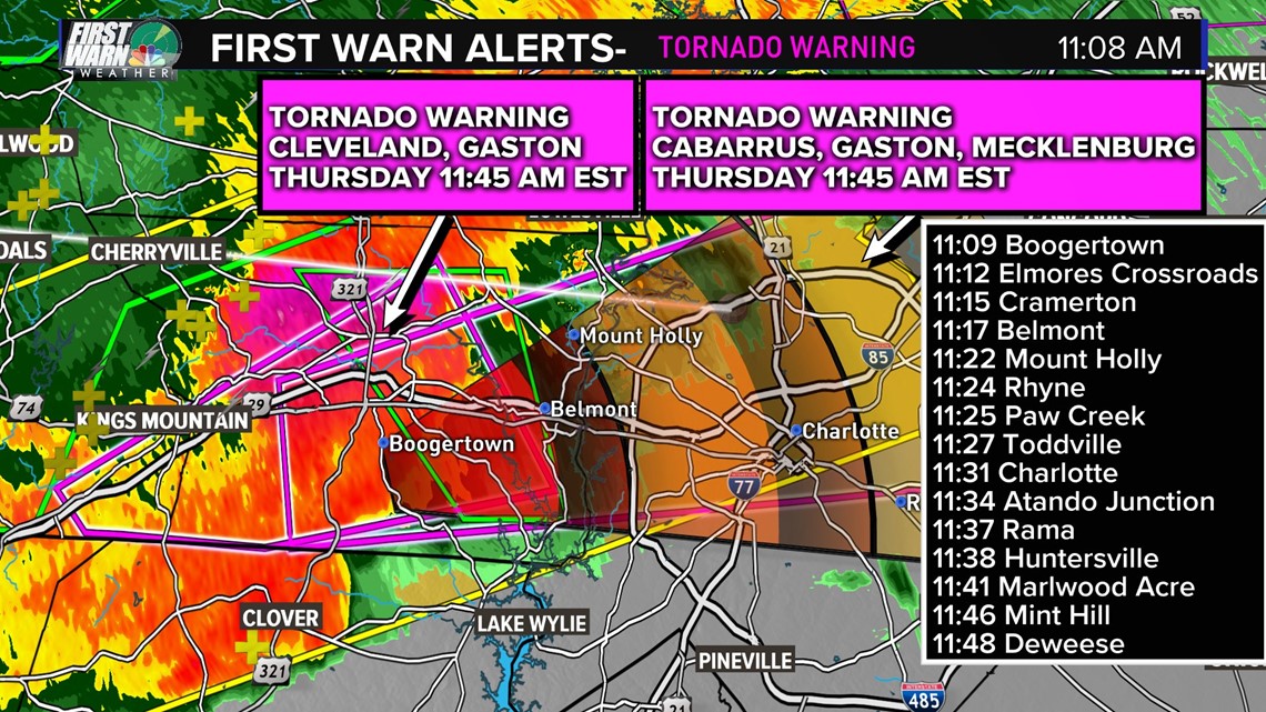 Multiple tornado warnings issued across Charlotte area  wcnc.com