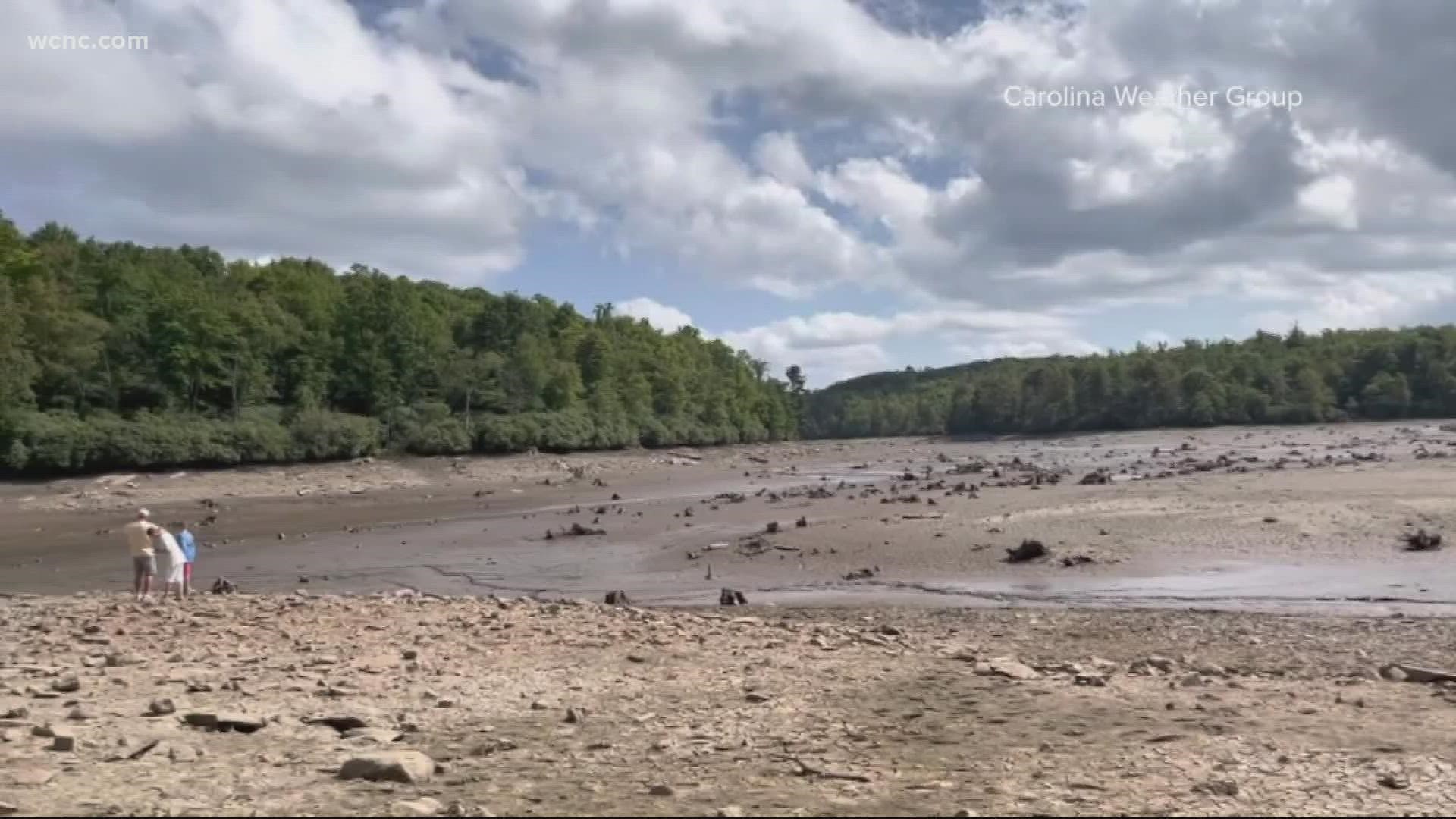 The popular hiking and tourism spot in the Blue Ridge Mountains is closed while the dam is stuck in the open position.