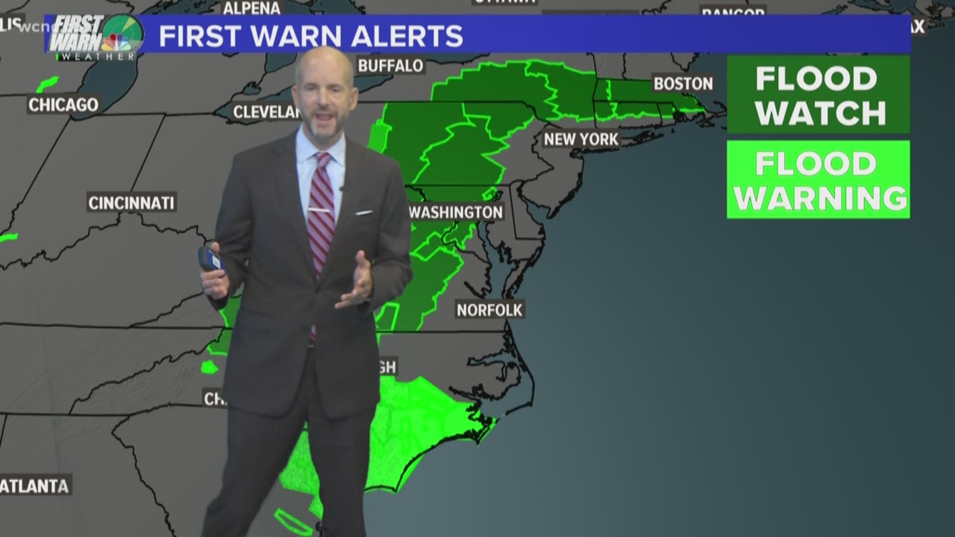 NBC Charlotte's First Warn weather team has the latest forecast as Florence moves out of the area.
