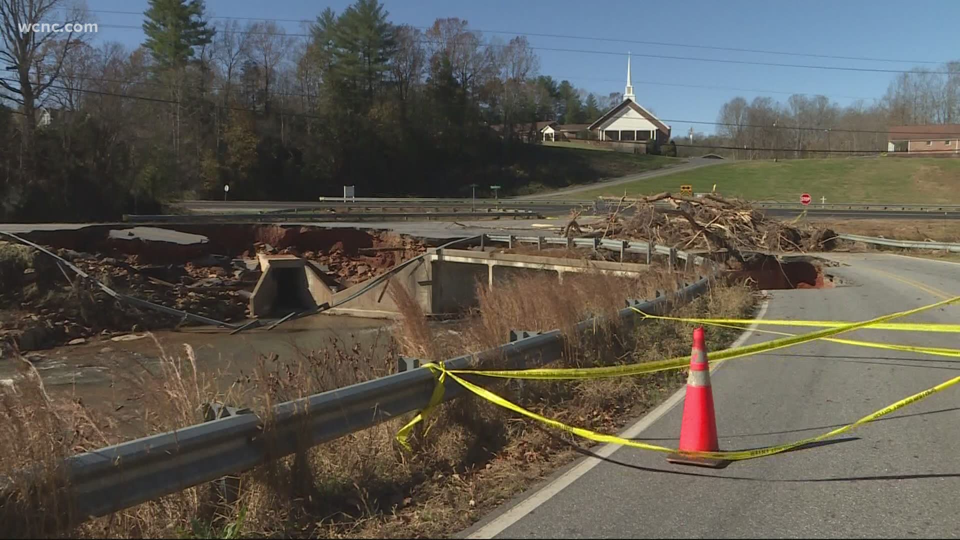 NCDOT is still working to access all damages.
