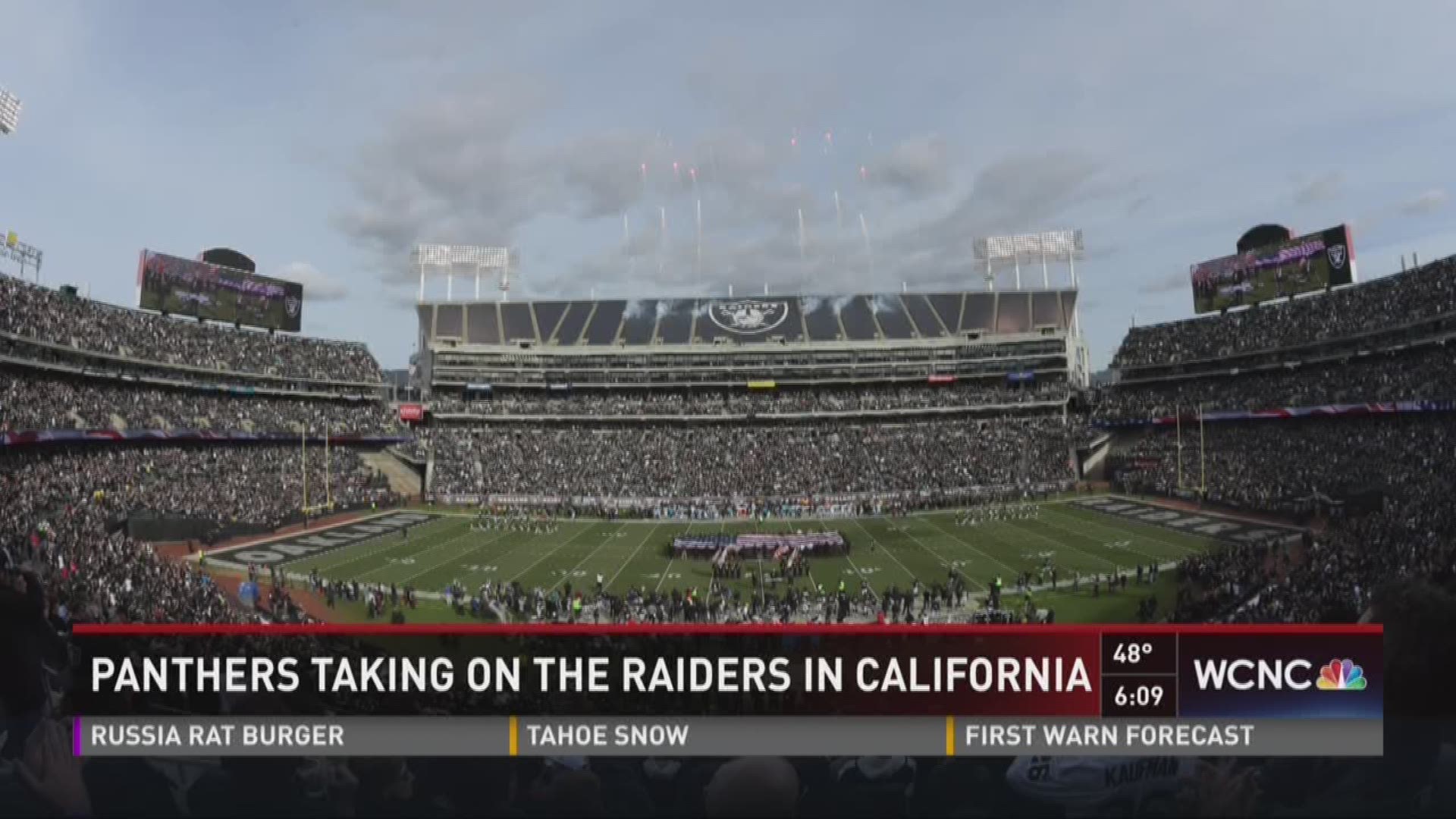 Carr overcomes injury to rally Raiders past Panthers 35-32