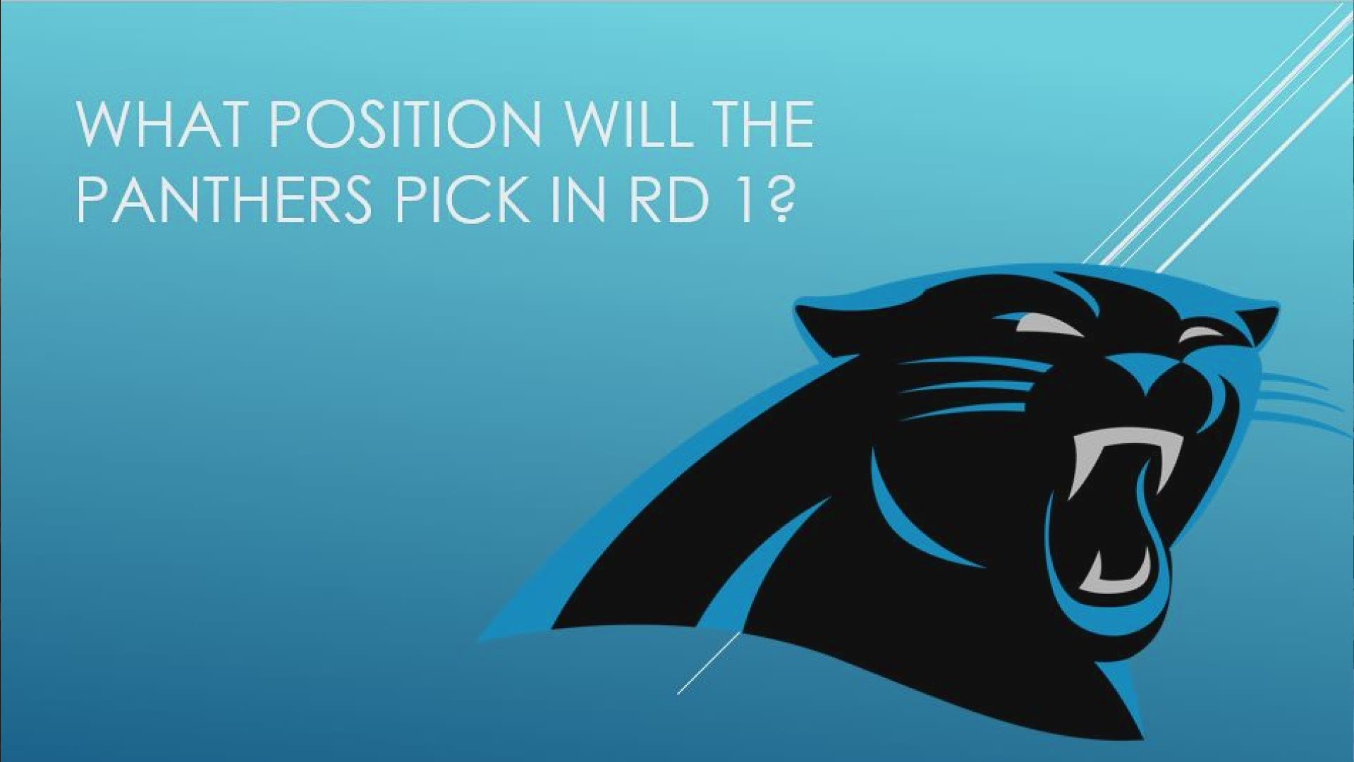 The NFL Draft is finally here! What can fans expect from the Panthers when it comes time to make their selection?