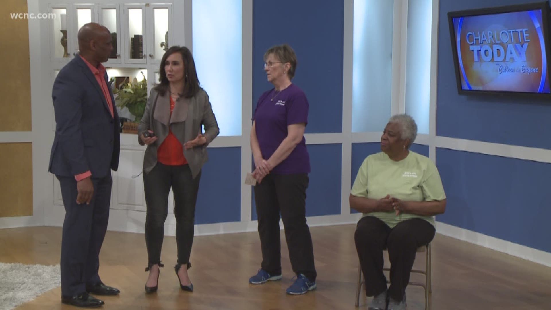 Kathy Joy from body and soul senior fitness shows us ways to improve our posture 