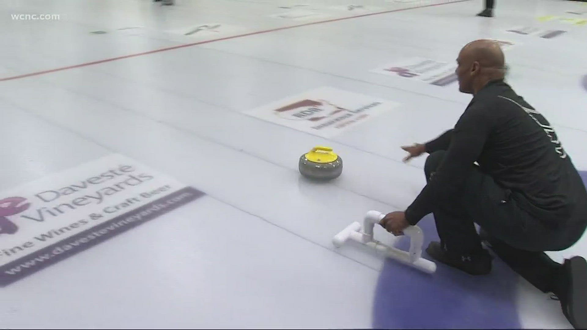 WatchTry Olympic curling right here in Charlotte wcnc