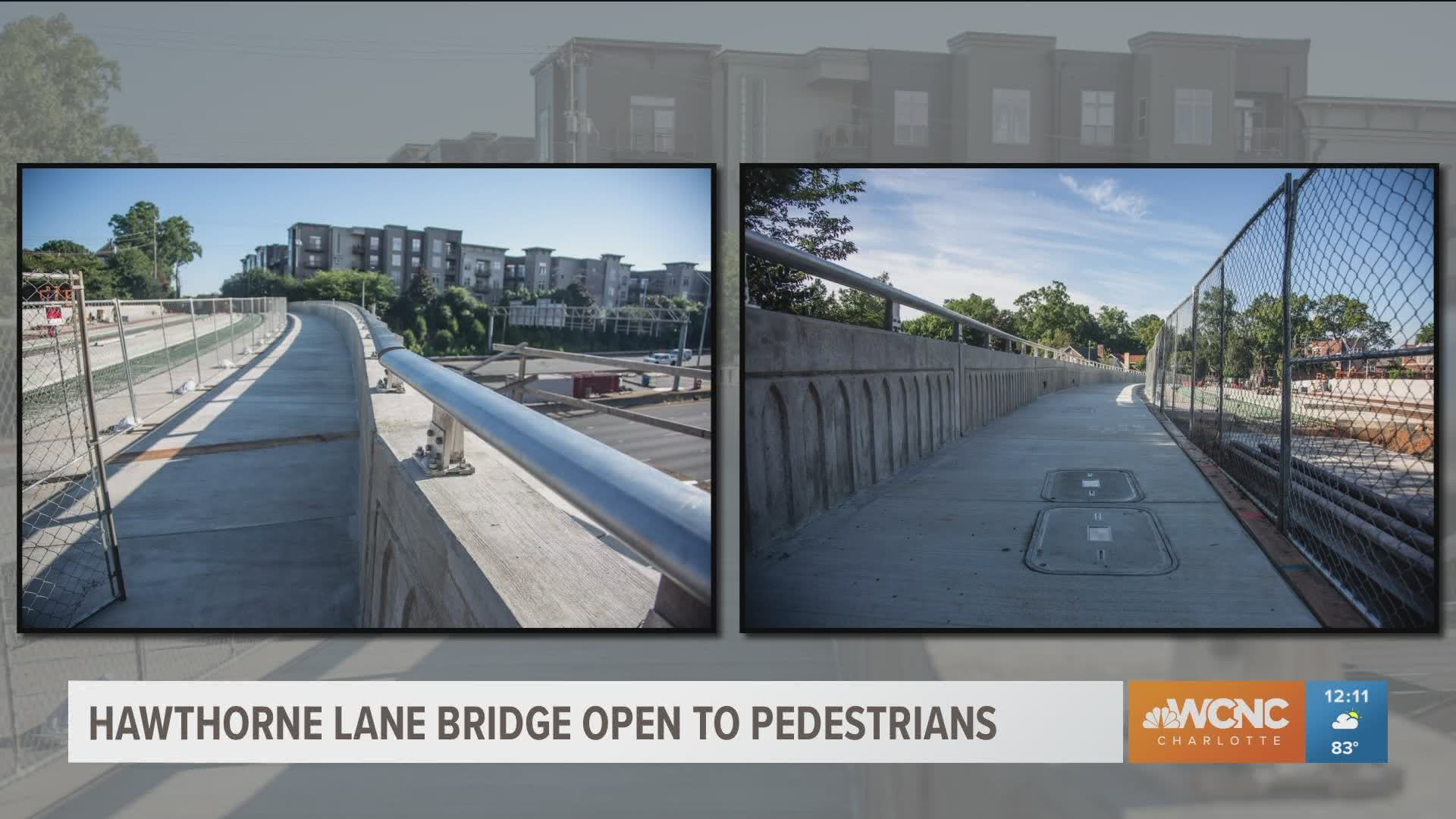 The Hawthorne Lane bridge is now open to cyclists and pedestrians as crews continue the construction project in Elizabeth.