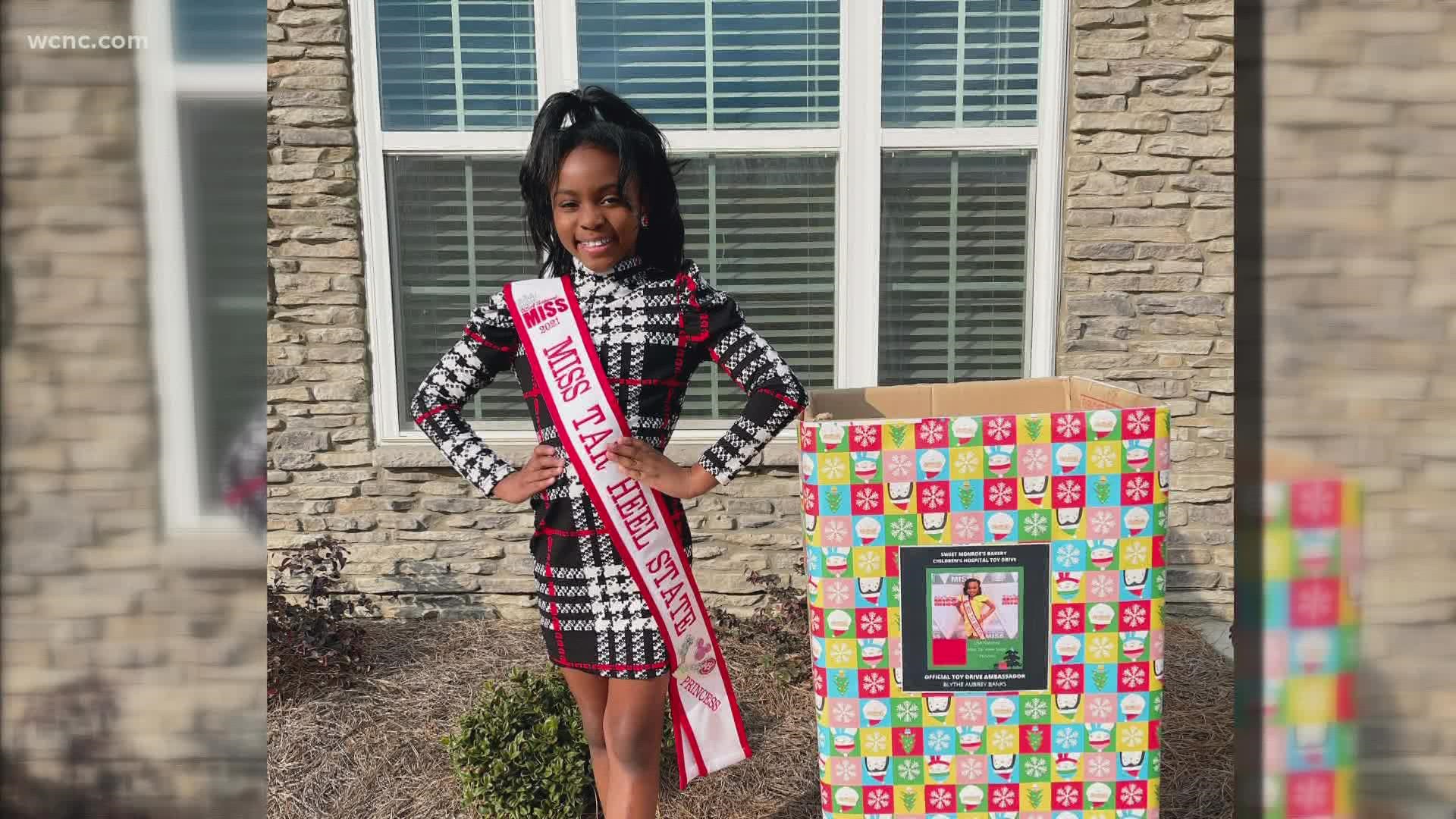 Banks has a goal to collect 100 toys on behalf of her pageant platform "Blythe's BeYOUtiful HeART."