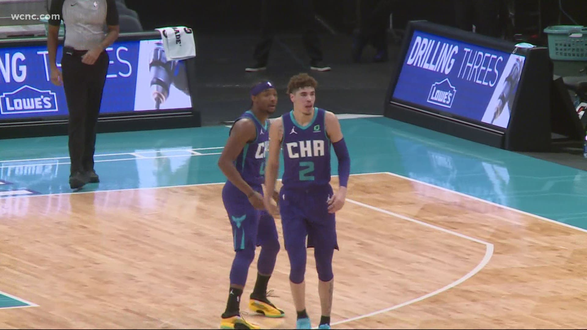 The Charlotte Hornets picked up their second straight win Saturday night, beating the Milwaukee Bucks thanks to a career game from rookie LaMelo Ball.