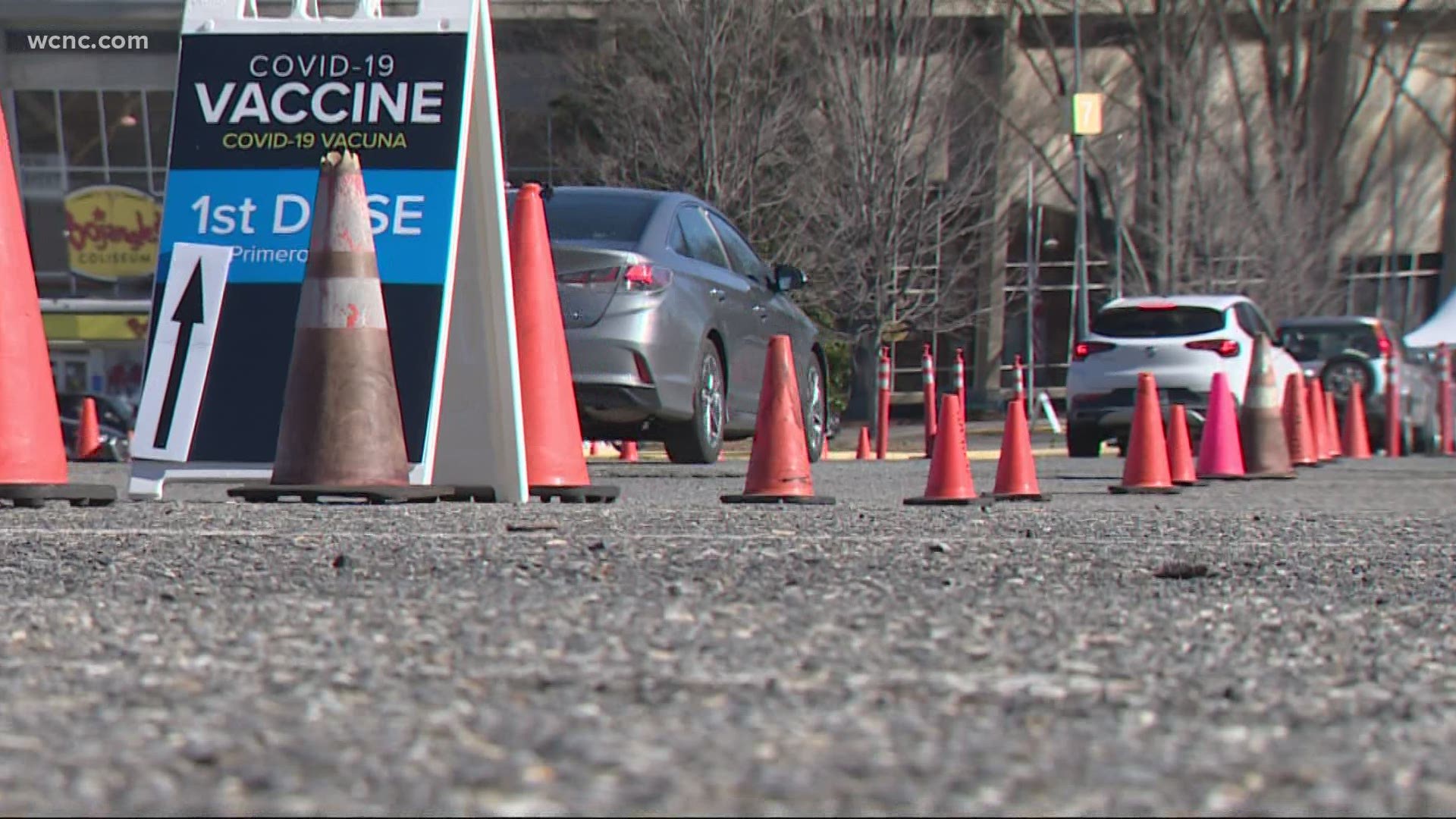 In Mecklenburg County, the overwhelming majority of vaccines given on Wednesday were to educators.