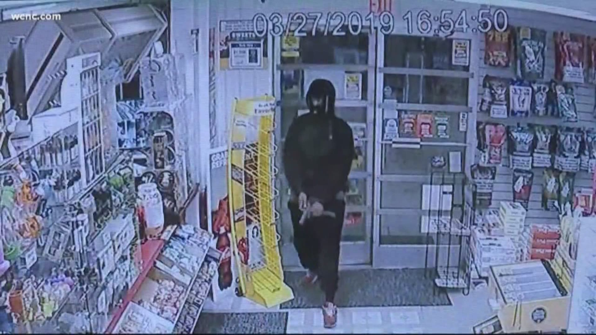 Gastonia Police released new surveillance pictures from an armed robbery inside a convenience store last month.