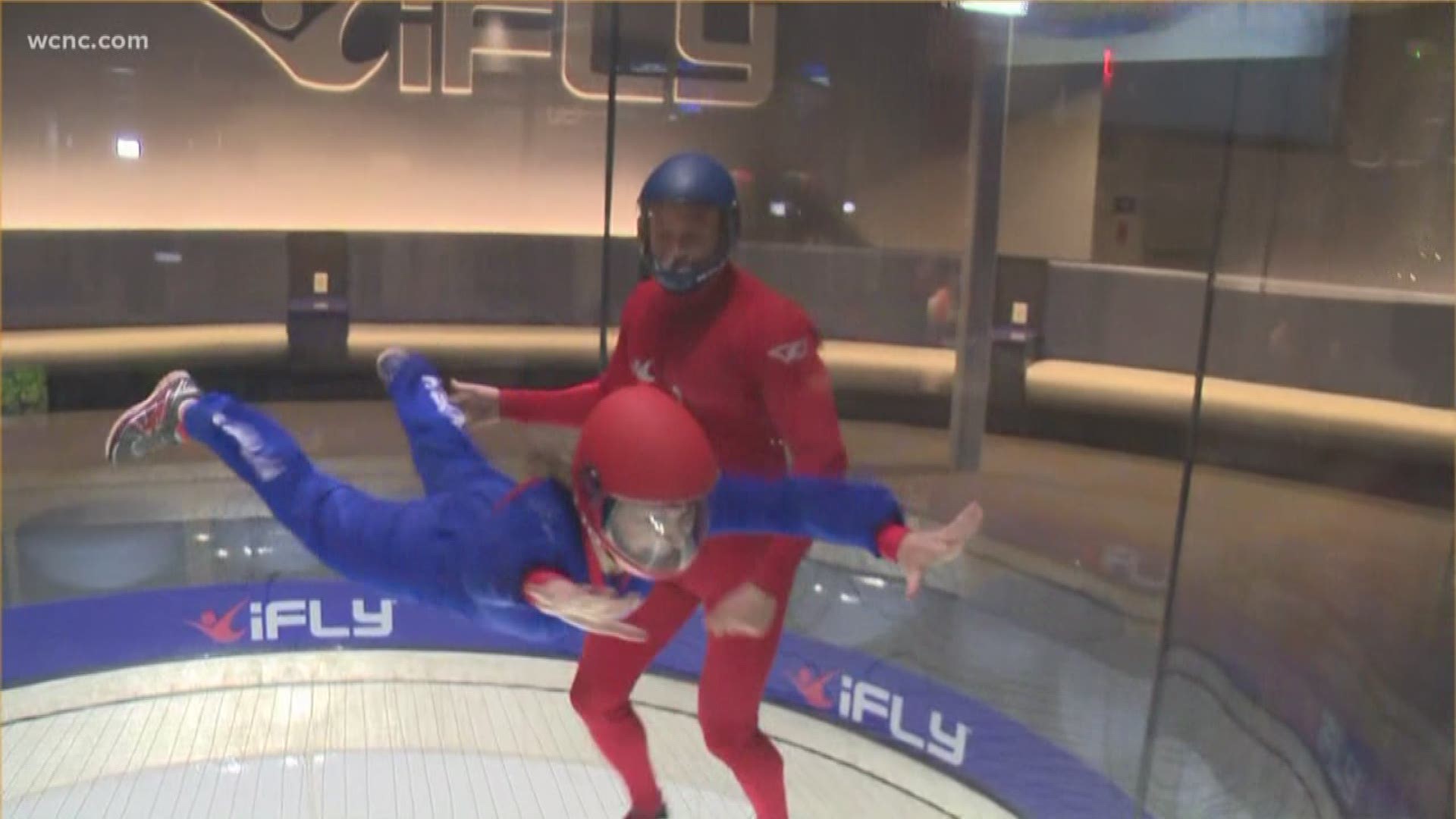 Inside iFly, North Carolina's only indoor skydiving facility