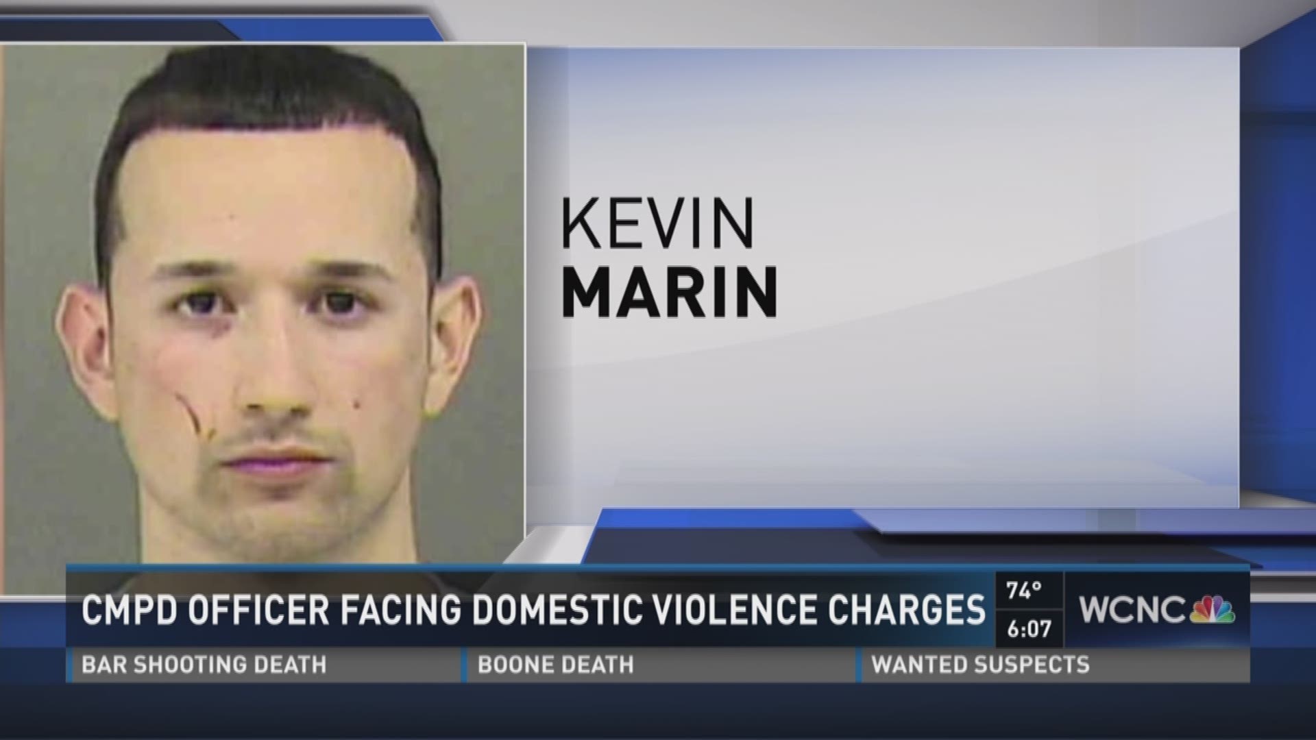 Detectives have arrested and charged a fellow CMPD officer with charges related to domestic violence.