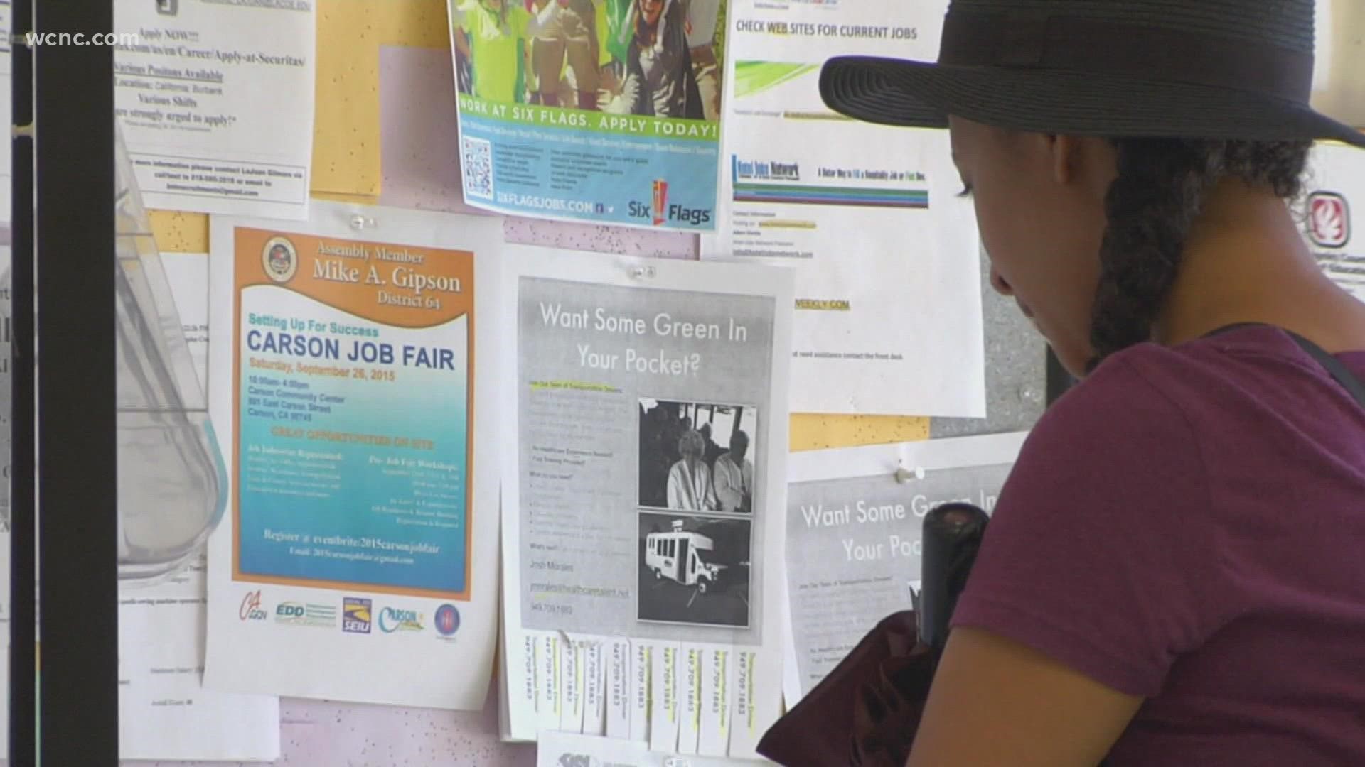 According to the North Carolina Department of Commerce, the latest jobs numbers show 160,692 people are still unemployed across the state.