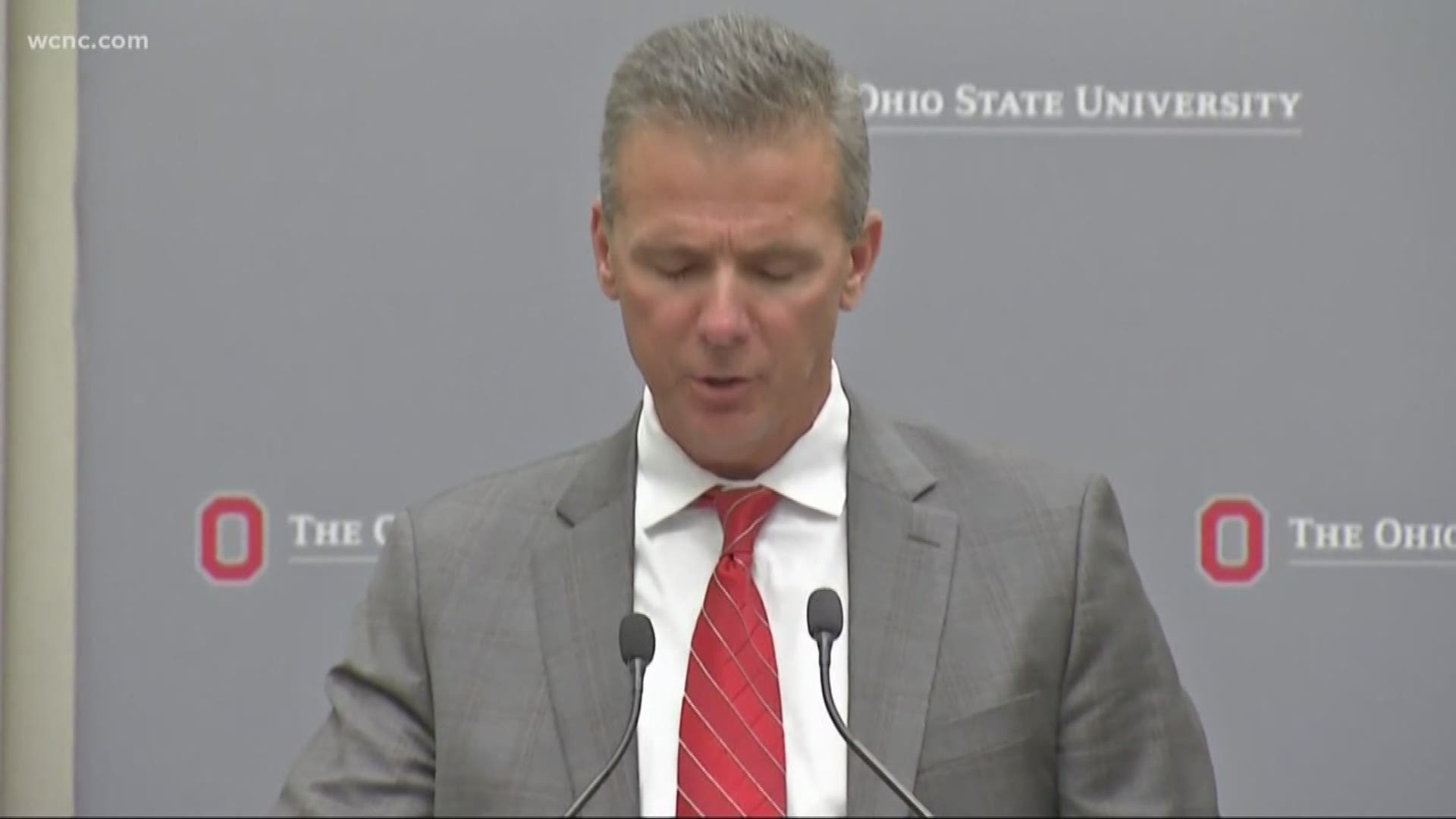 Ohio State football coach Urban Meyer was suspended for three games following an investigation into domestic violation allegations against a former assistant coach on his staff.