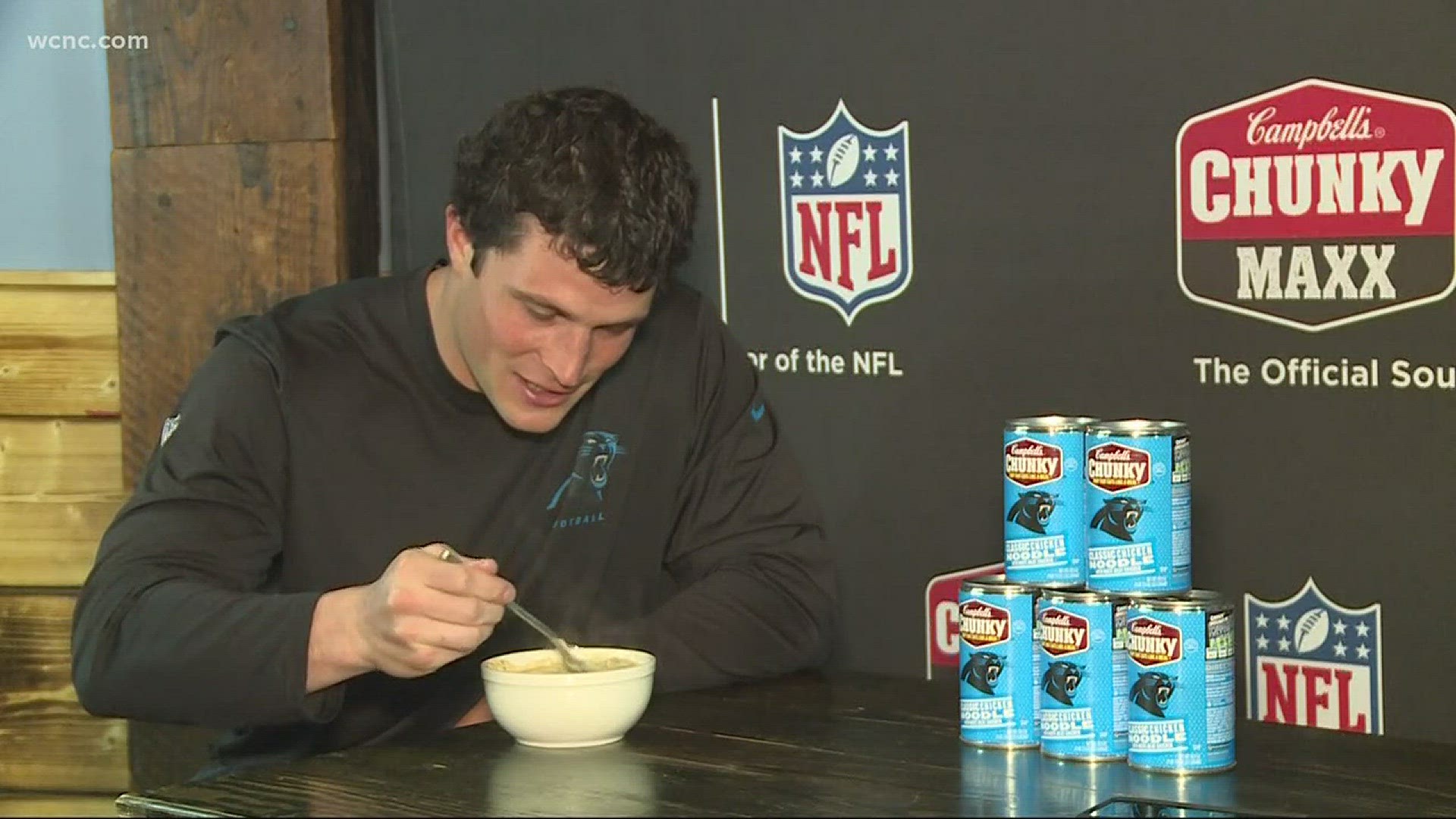 This season, Kuechly signed on as a national spokesman for Campbell's Soup.