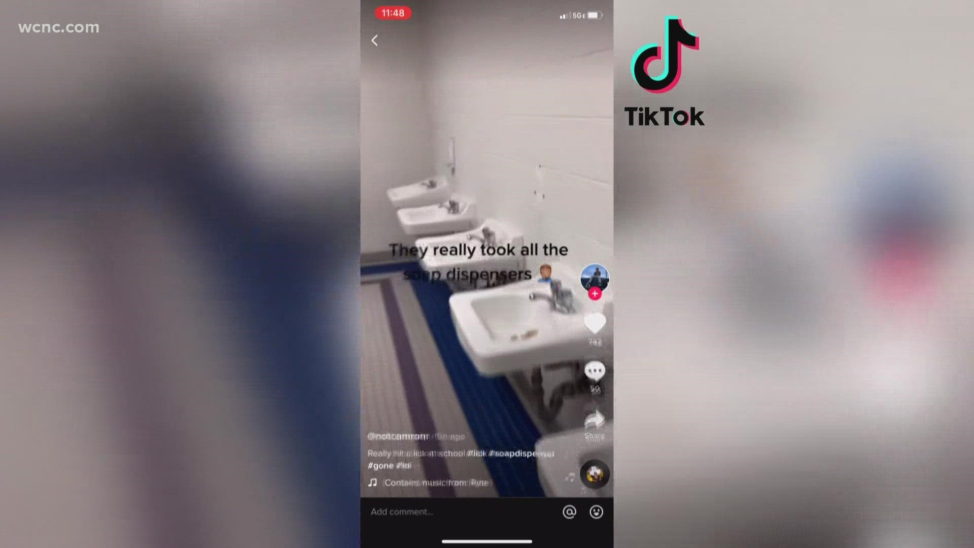 TikTok challenge daring kids to damage bathrooms at school