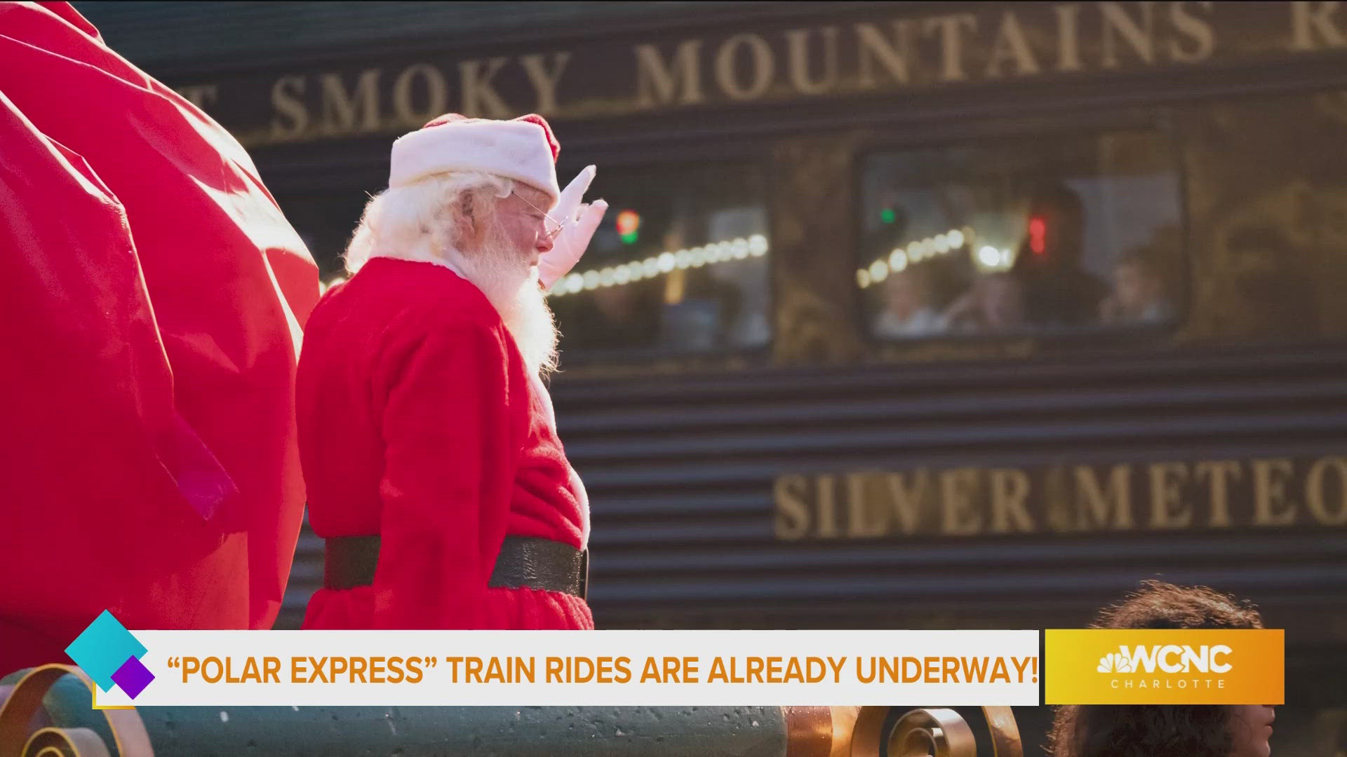 The "Polar Express" train is up and running in Bryson City!