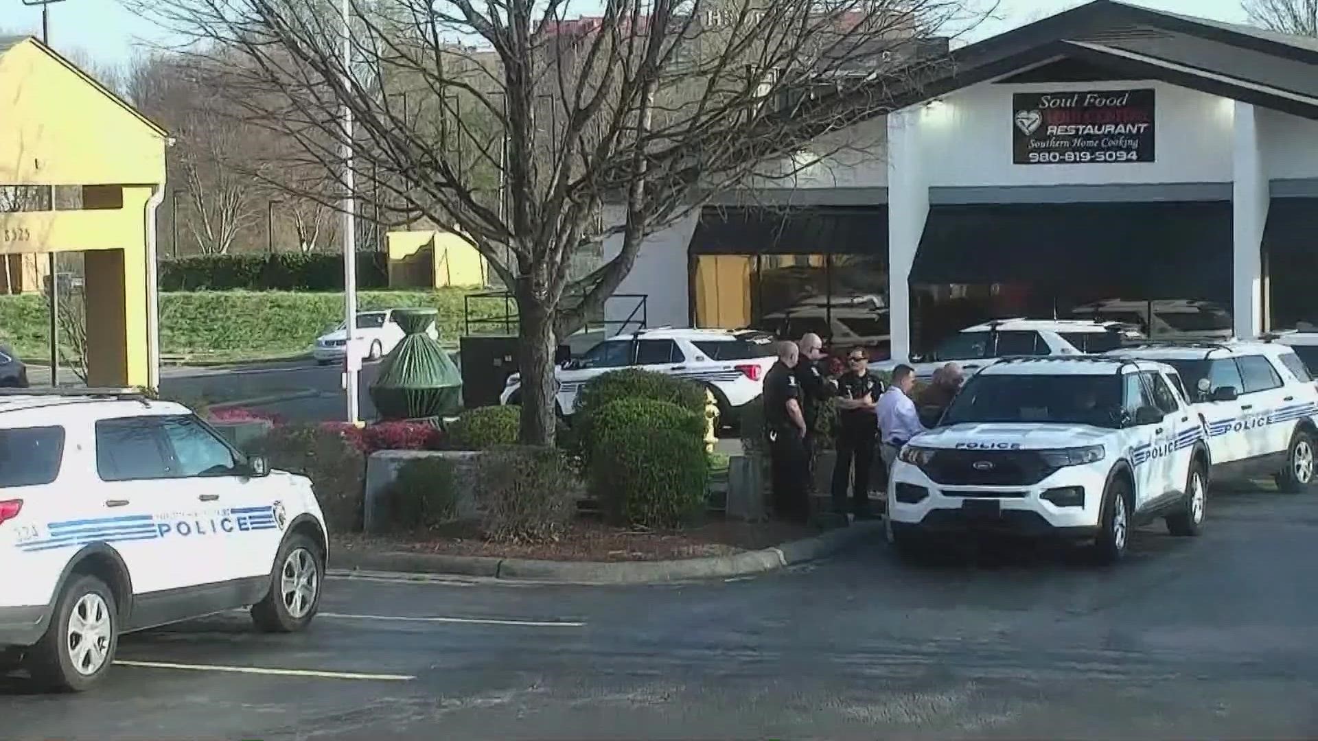 One person was rushed to the hospital with life-threatening injuries following a shooting along North Tryon Street Friday morning, Medic confirmed.