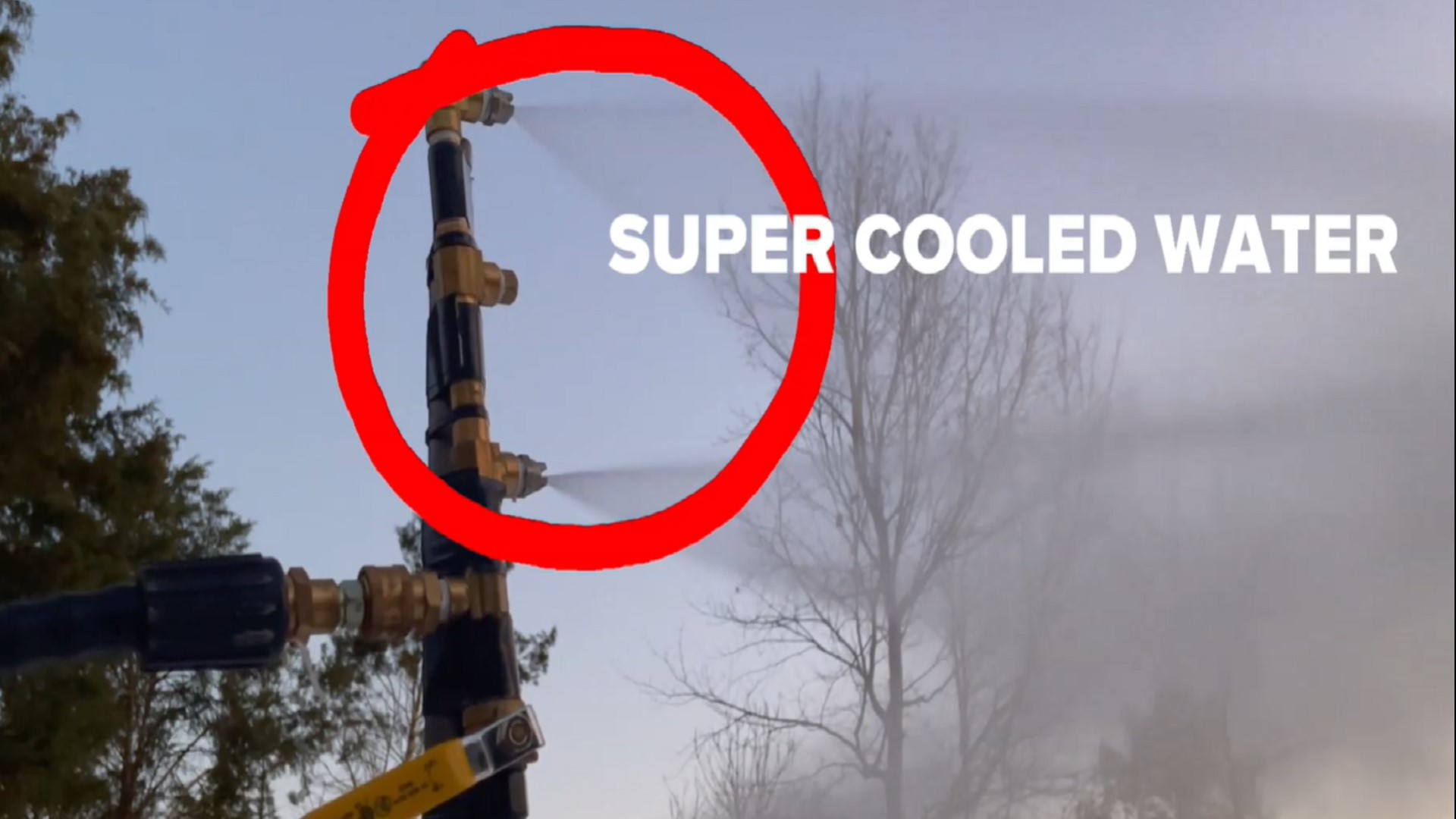 How to make it snow in your own backyard