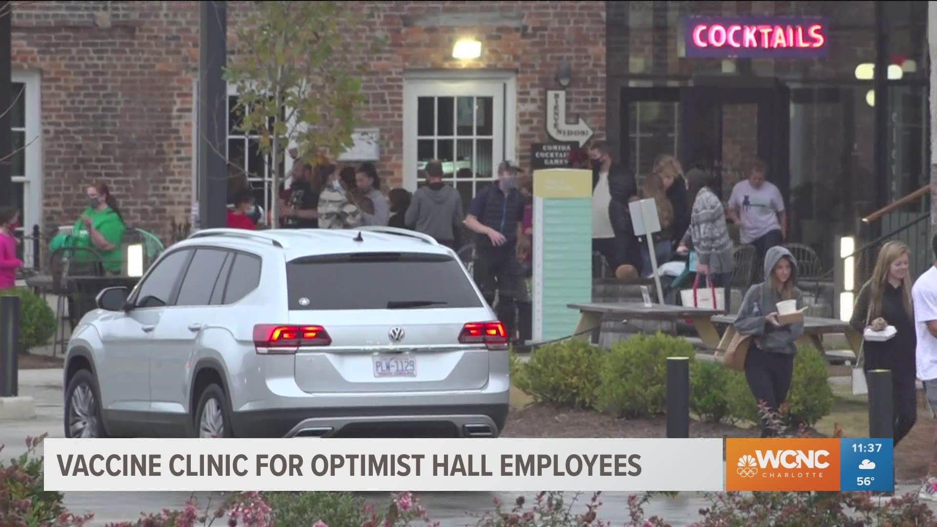 Optimist Hall said all of its employees, including sanitation staff and security, are eligible for a shot.