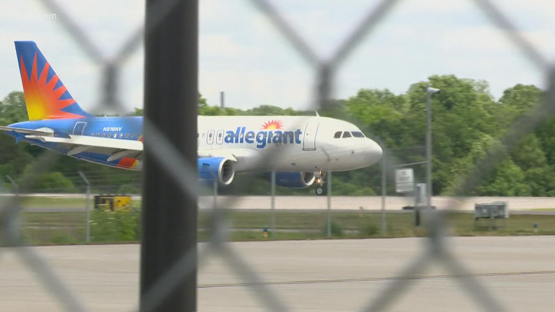 Thursday, Allegiant Airlines celebrated its new route to Orlando. The airline is offering the flight on Thursdays and Sundays through mid-May.