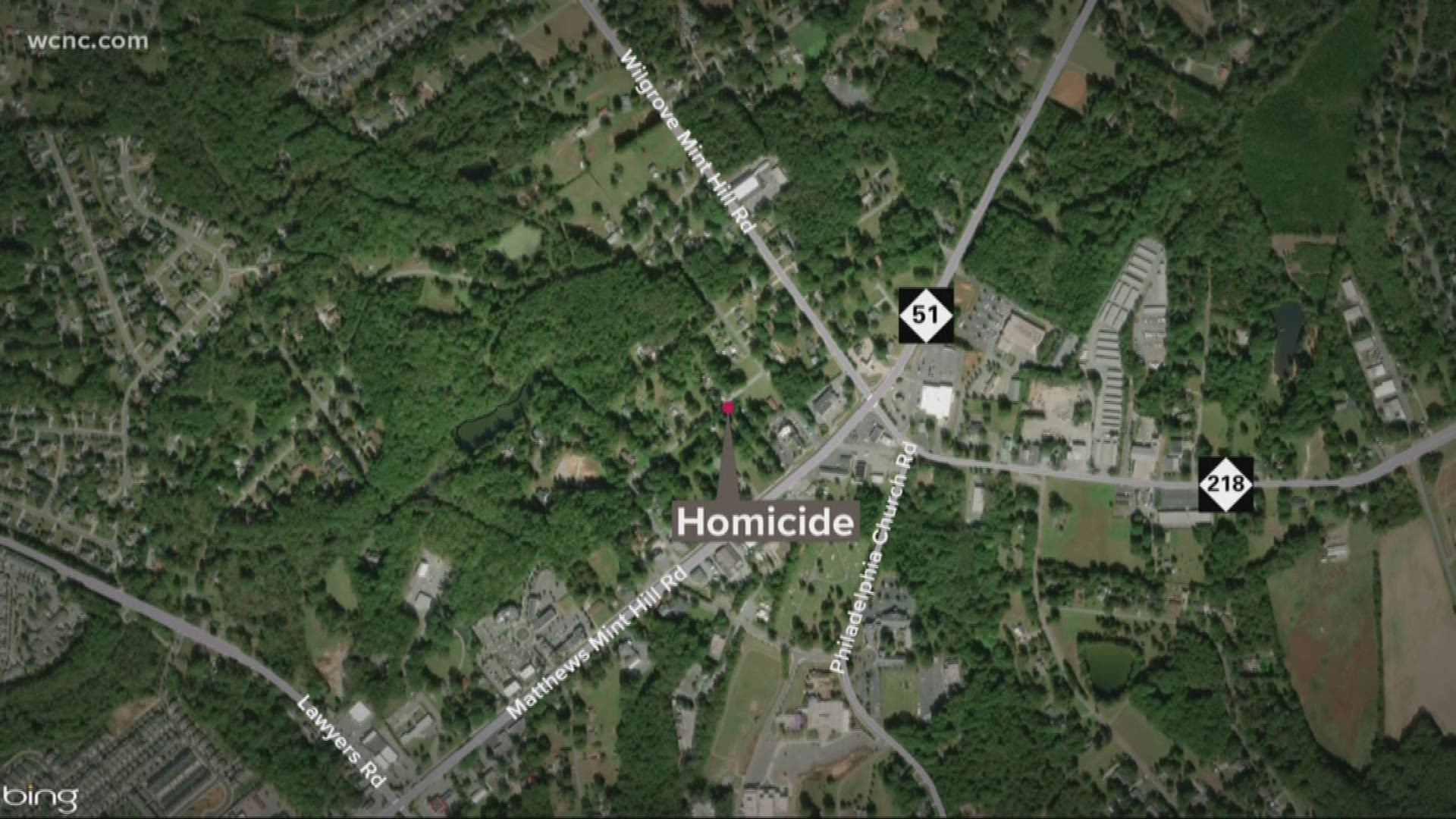 Officers say they found a man's body around 6 a.m. Sunday on Pinewood Circle in Mint Hill.
