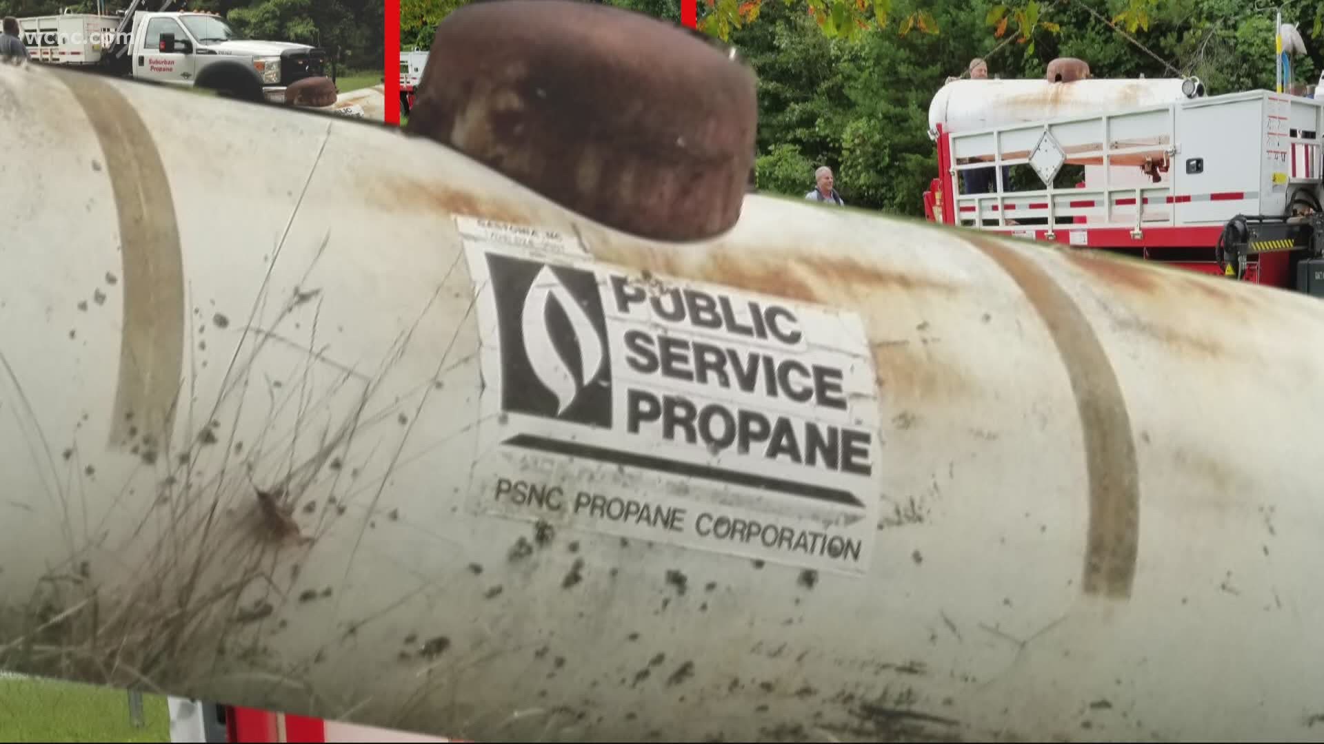 The homeowner had been trying to get rid of the propane tank for years. The 400-gallon tank hadn't been used in years, but the company wouldn't handle the issue.