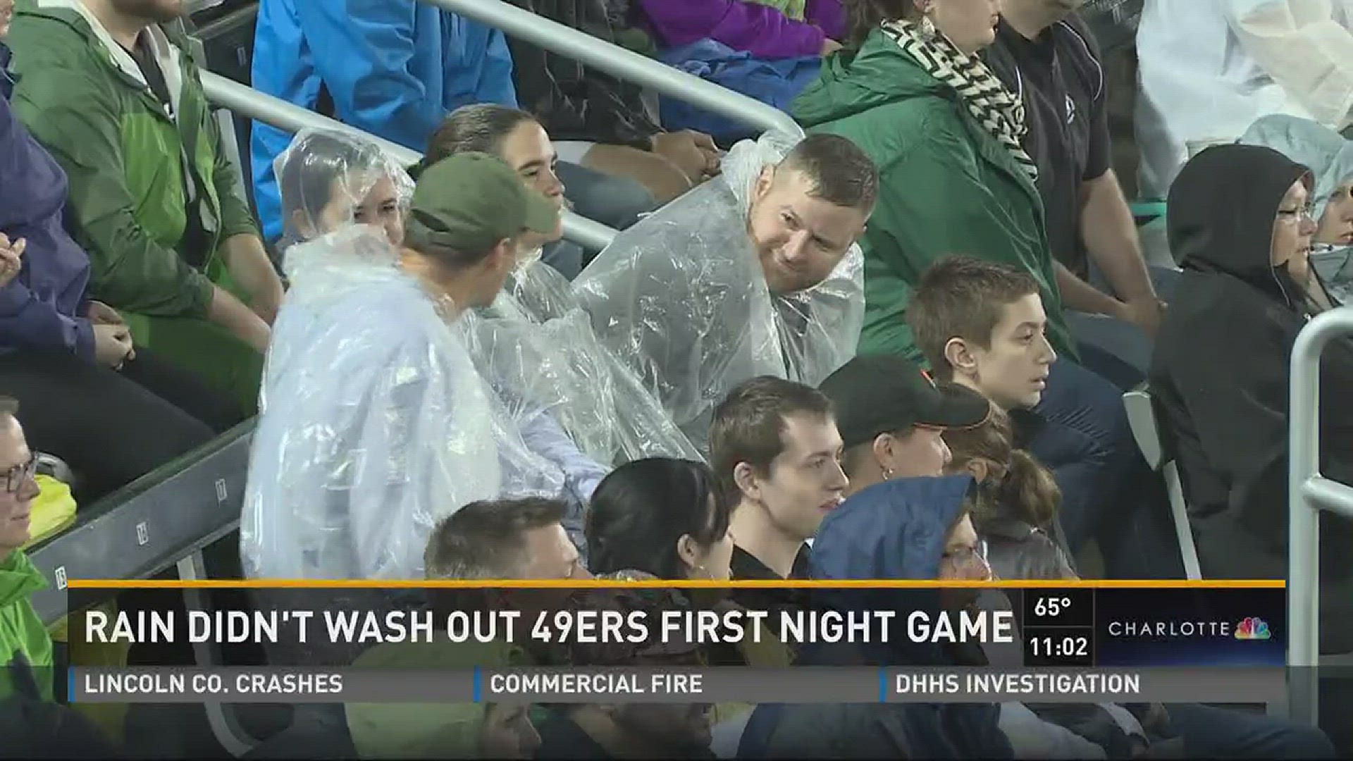 Rain doesn't wash out 49ers first night game