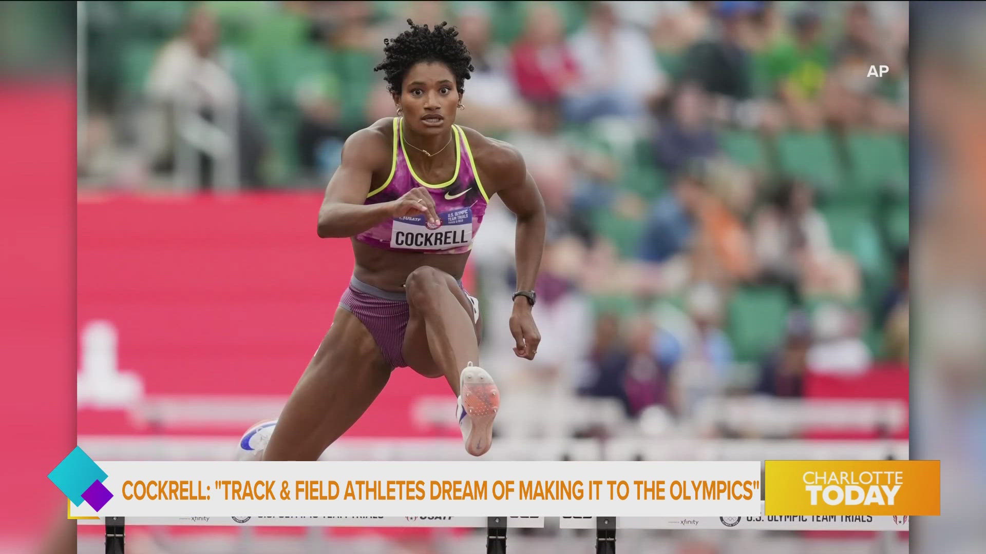 Olympic Spotlight - Anna Cockrell 400 Meter Hurdles | wcnc.com