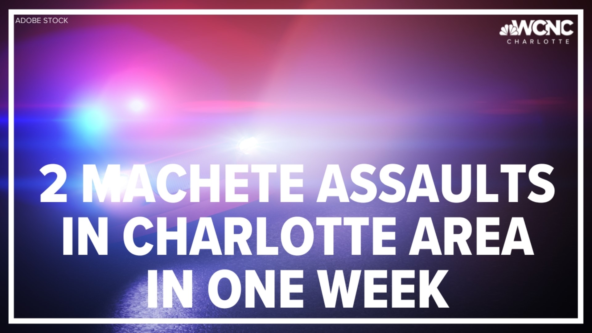 On Friday, deputies responded to a machete assault in Iredell County. On Tuesday, Gastonia police responded to a separate machete assault.