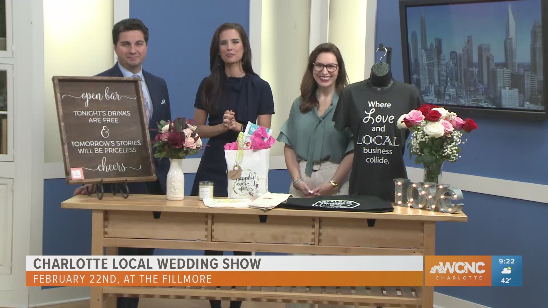 The show features 50 local vendors, mostly women-owned/operated companies, tickets still available. Link for tickets: www.charlottelocalweddingshow.com