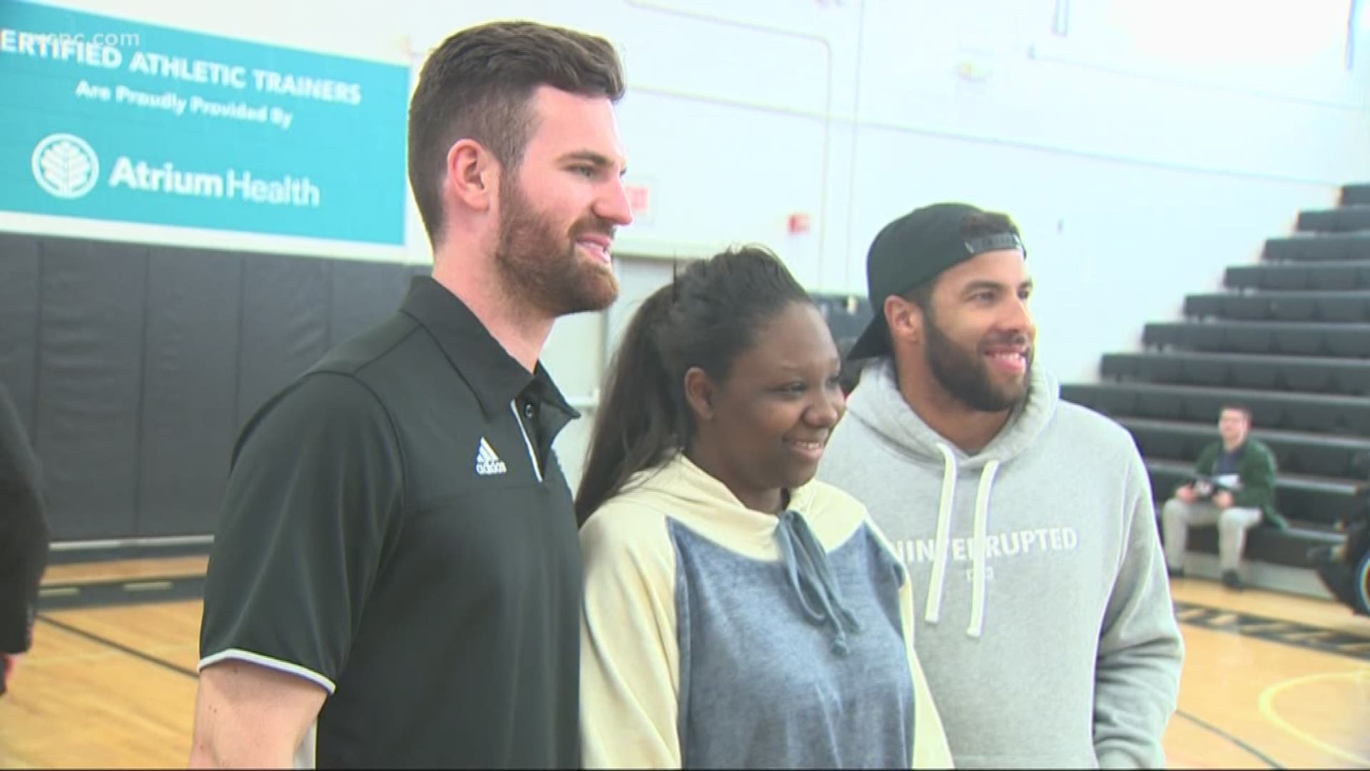 Bubba Wallace and Corey LaJoie gave back to their former high school, Northwest Cabarrus High.
