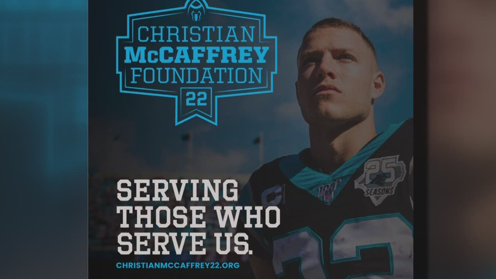 The Christian McCaffrey Foundation is an official 501©3 aimed at "serving those who serve us."