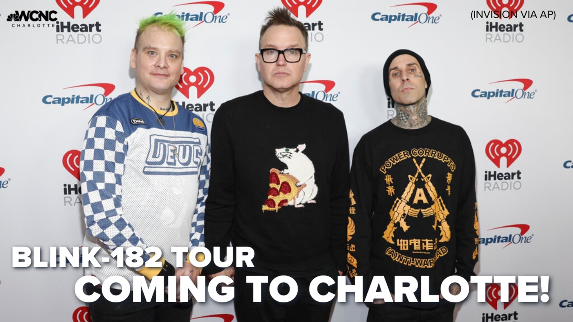 Blink 182 is set to perform in Charlotte next July. Tickets go on sale Monday at 10am.