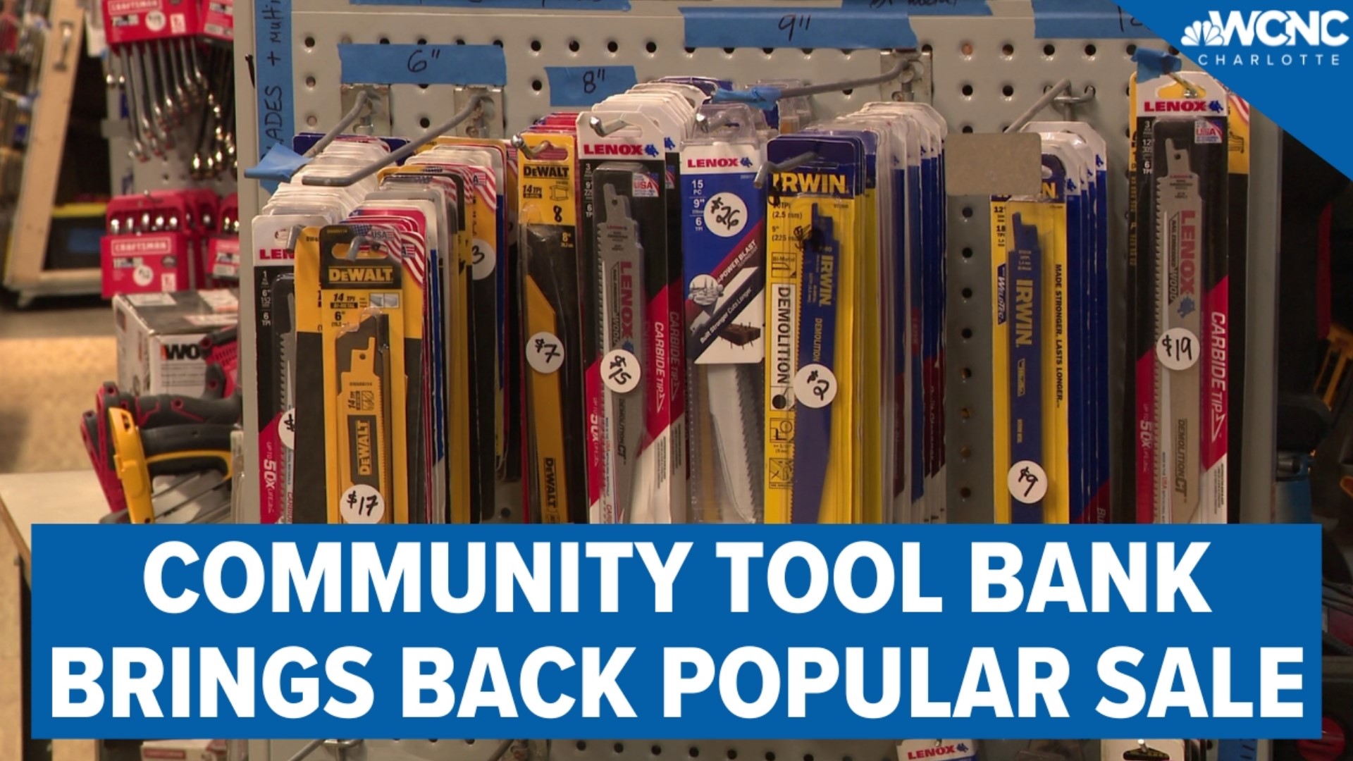 The 'Charlotte Community Tool Bank' is bringing back its popular sale, which was canceled during the pandemic.